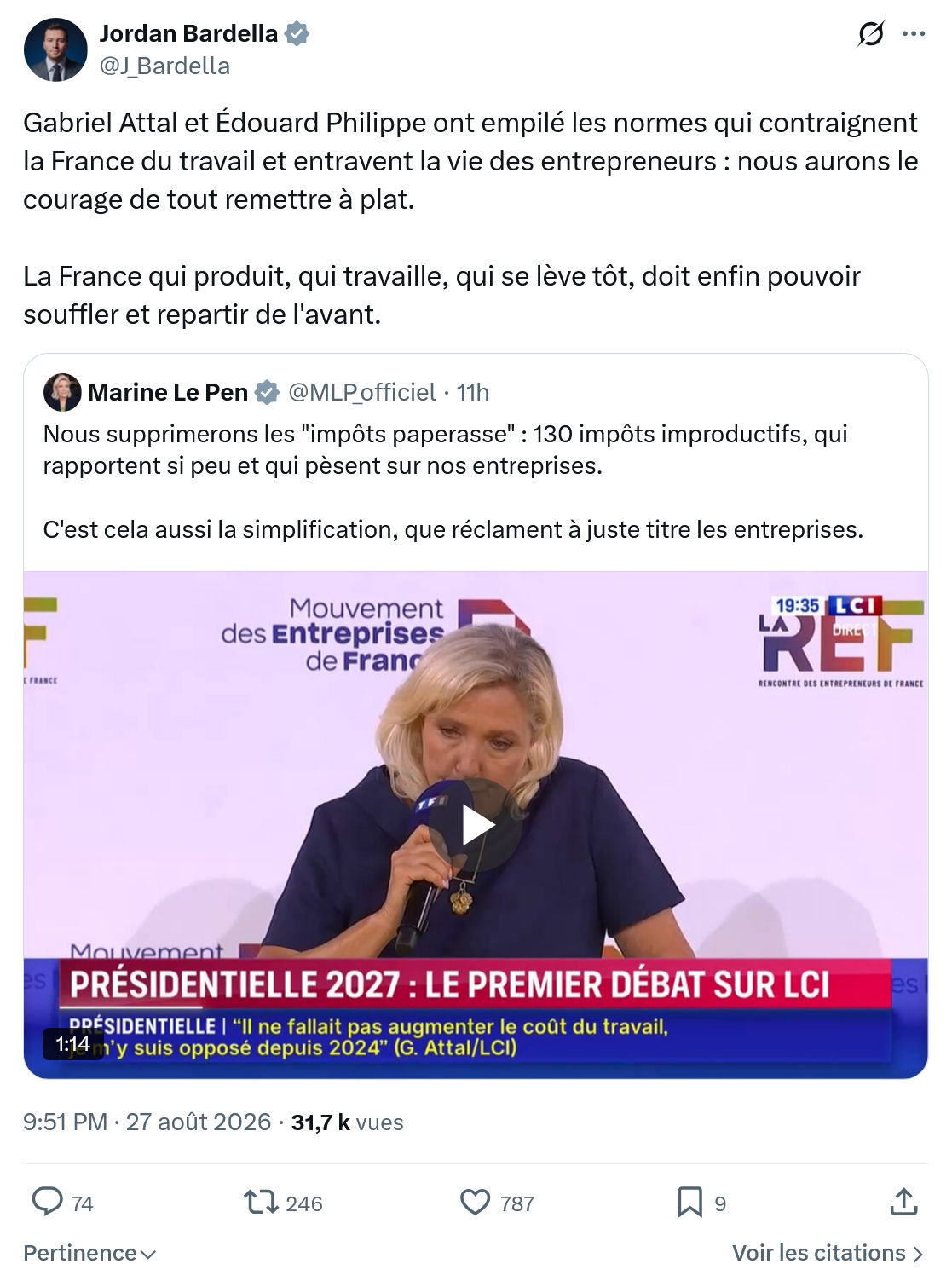 Jordan Bardella: Gabriel Attal et Édouard Philippe...