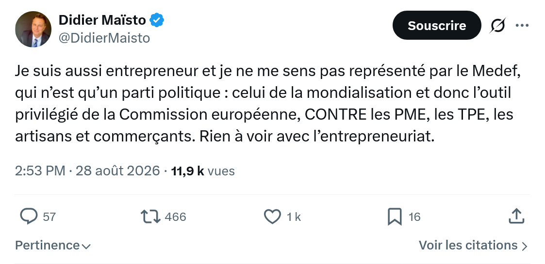 Didier Maïsto: Je suis aussi entrepreneur...