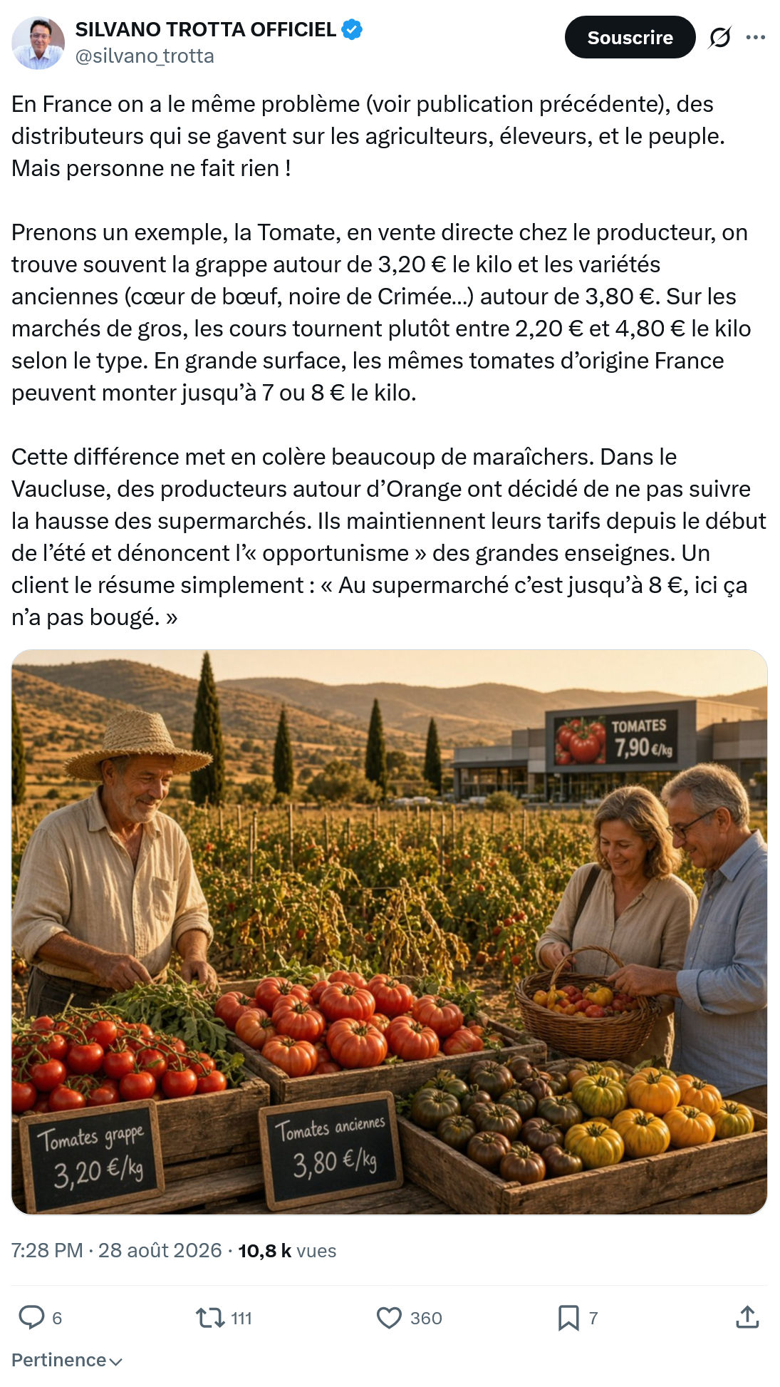 Silvano Trotta: En France on a le même problème...