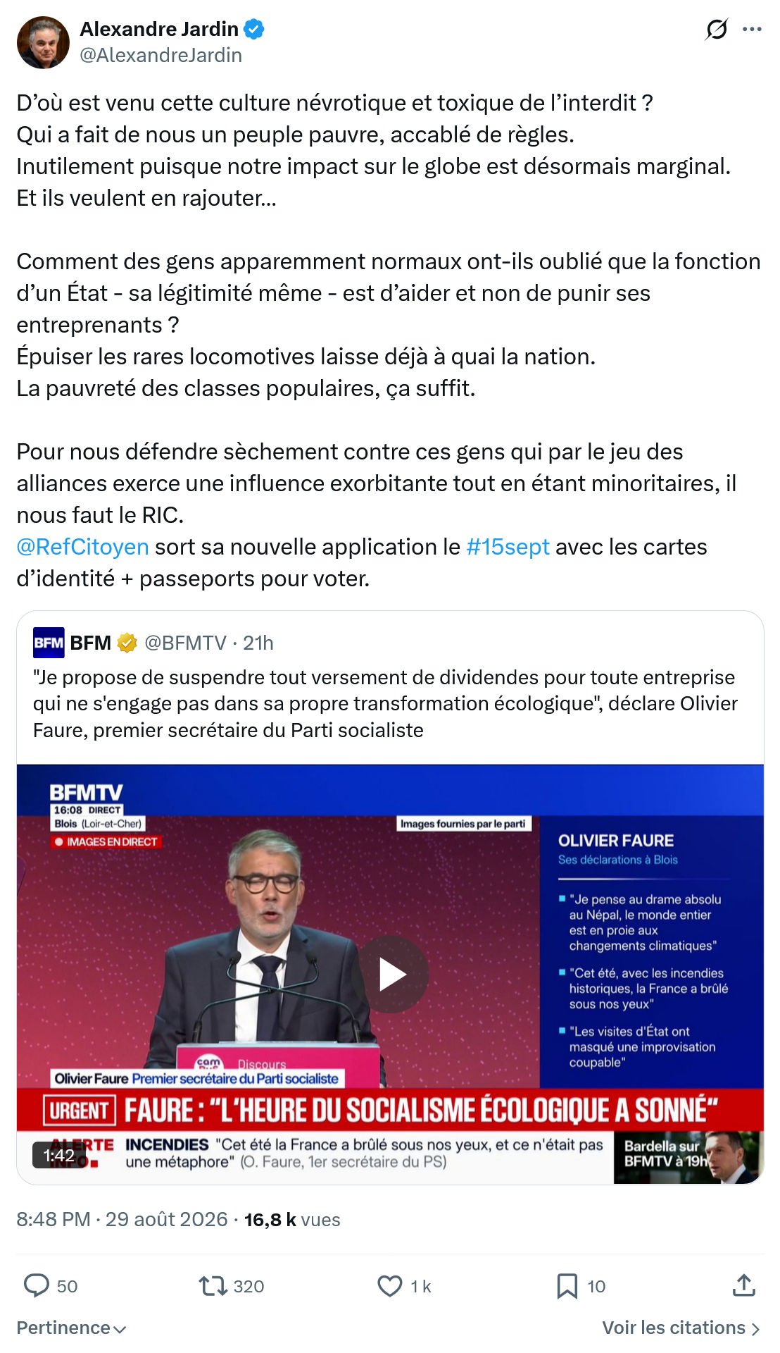 Alexandre Jardin: D’où est venu cette culture...