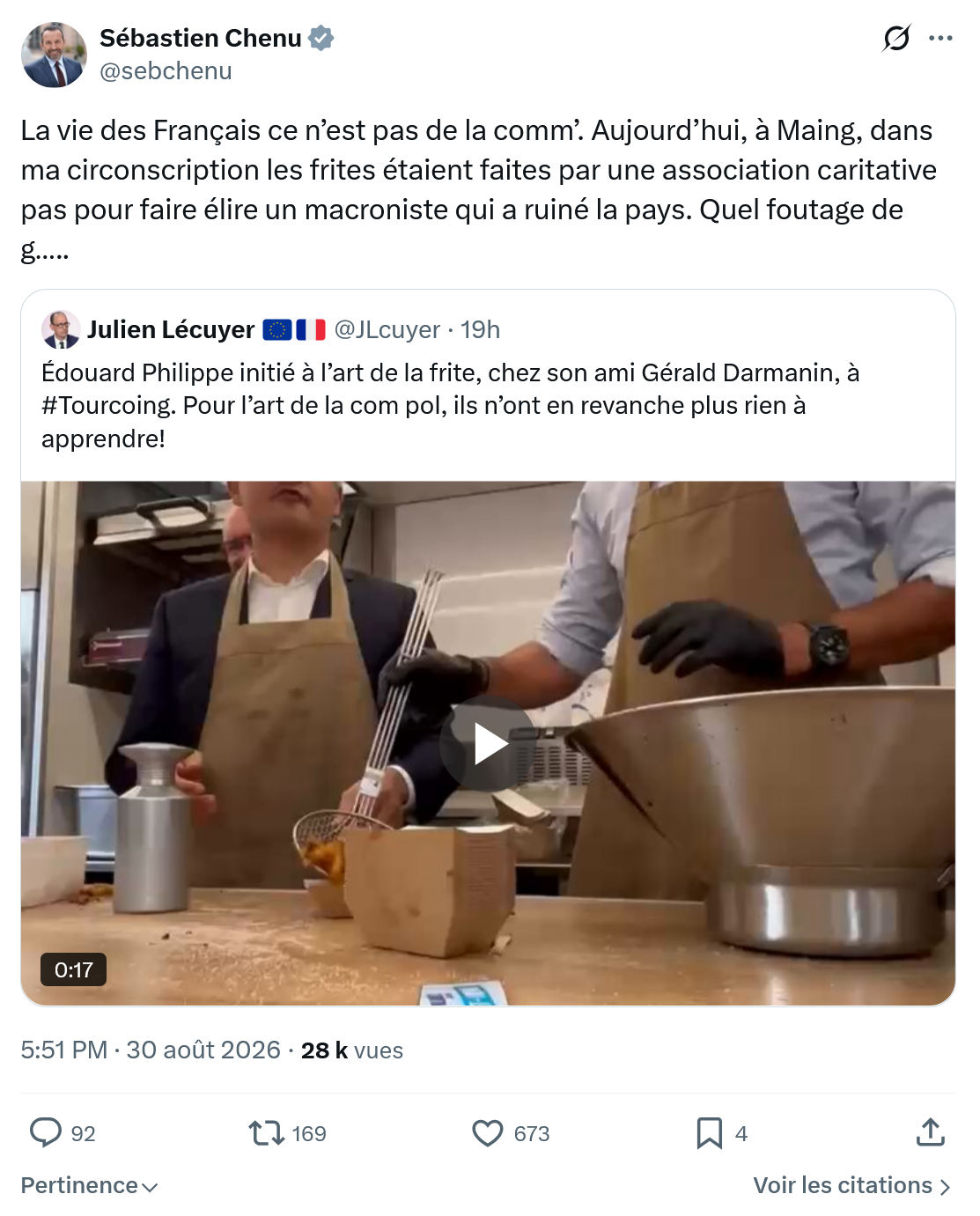 Sébastien Chenu: La vie des Français ce n’est pas de la comm’...