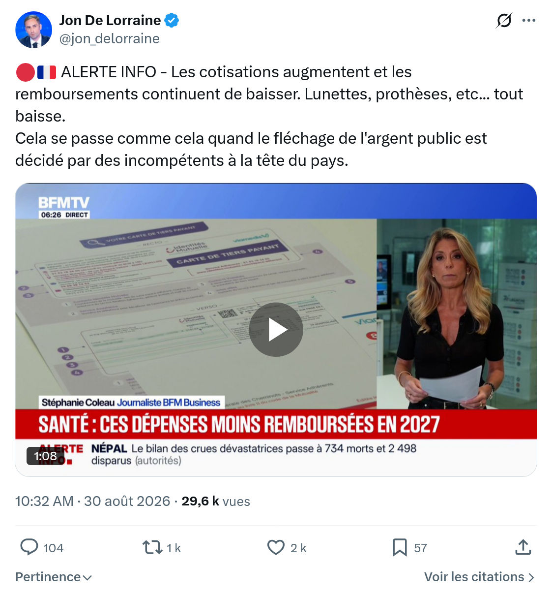 Jon De Lorraine: ALERTE INFO - Les cotisations augmentent...