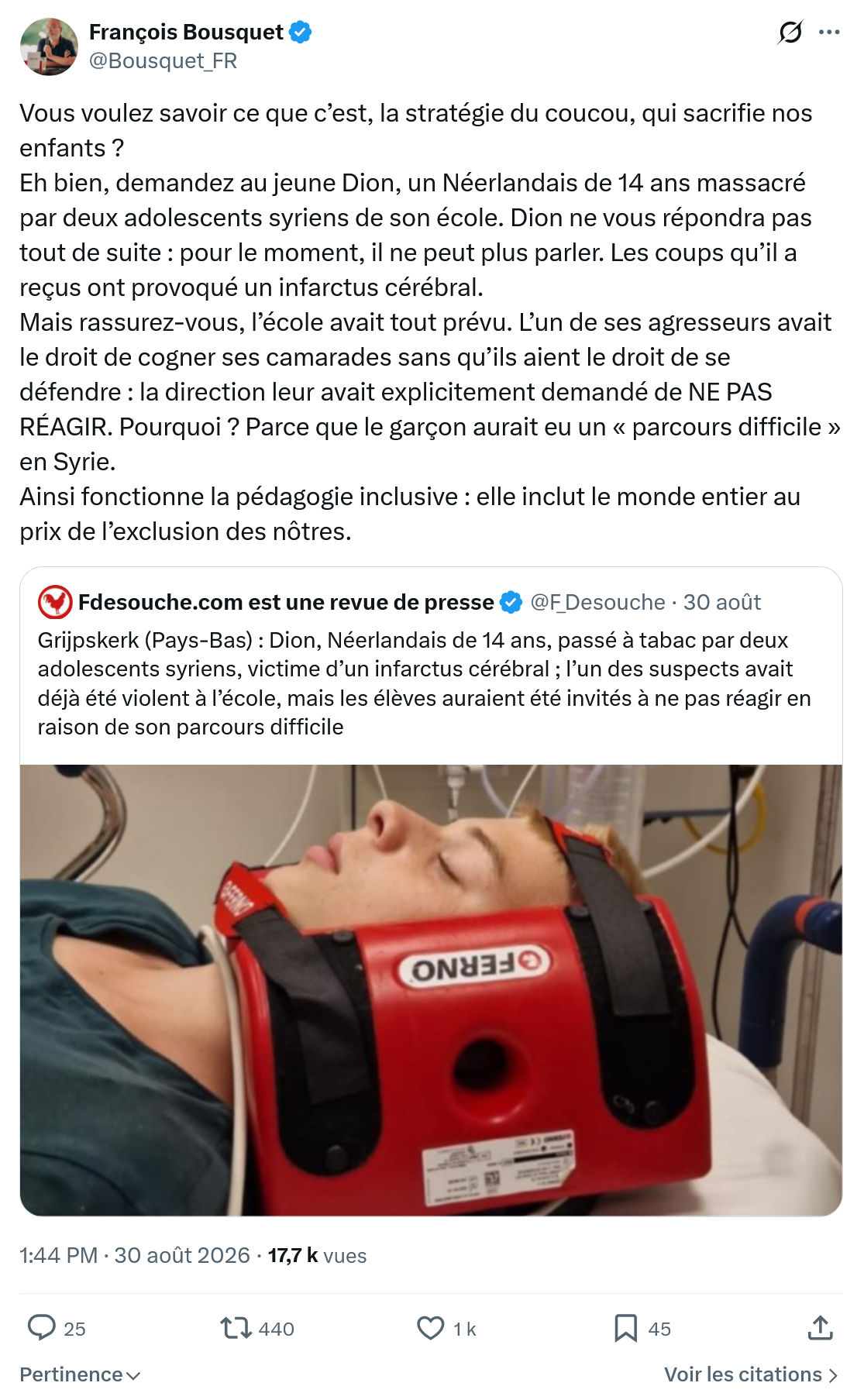 François Bousquet: Vous voulez savoir ce que c’est...