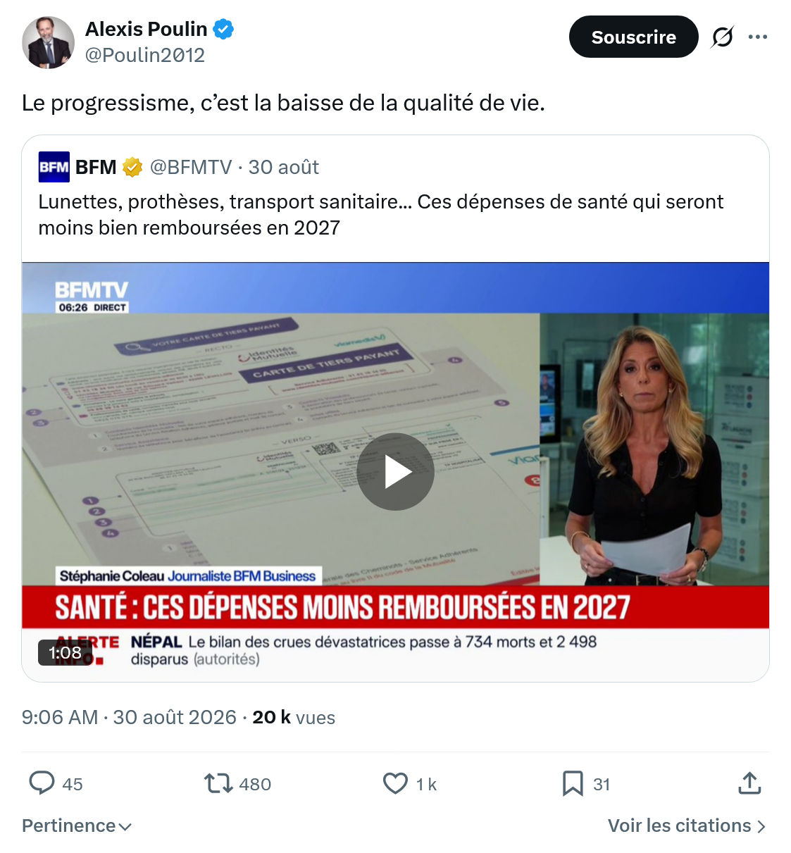 Alexis Poulin: Le progressisme...