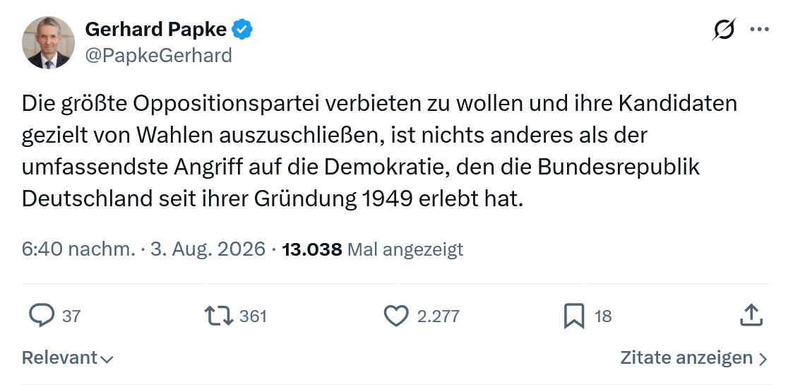 Gerhard Papke: Die größte Oppositionspartei...