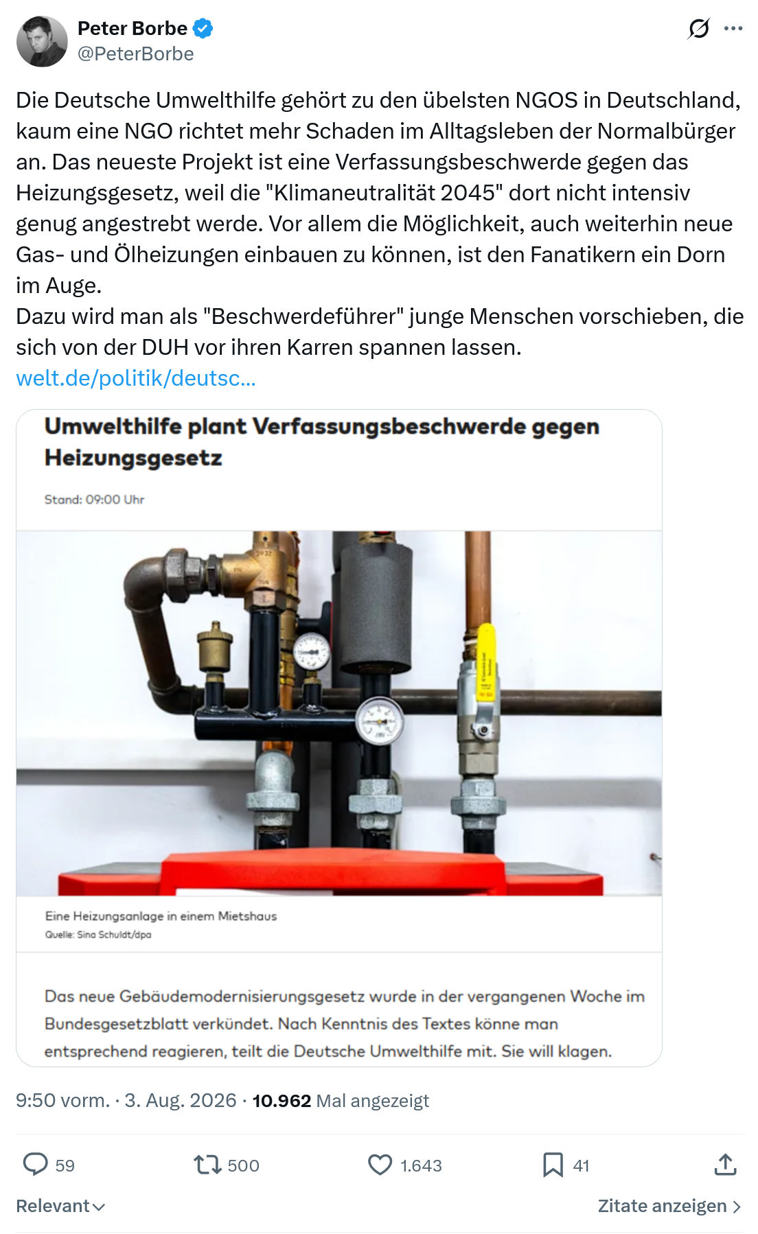 Peter Borbe: Die Deutsche Umwelthilfe...