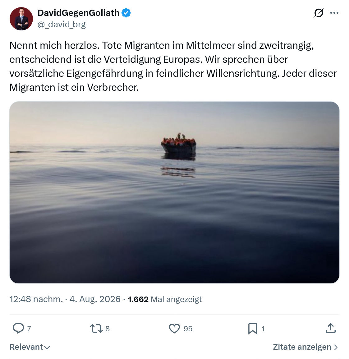 David Gegen Goliath: Nennt mich herzlos...