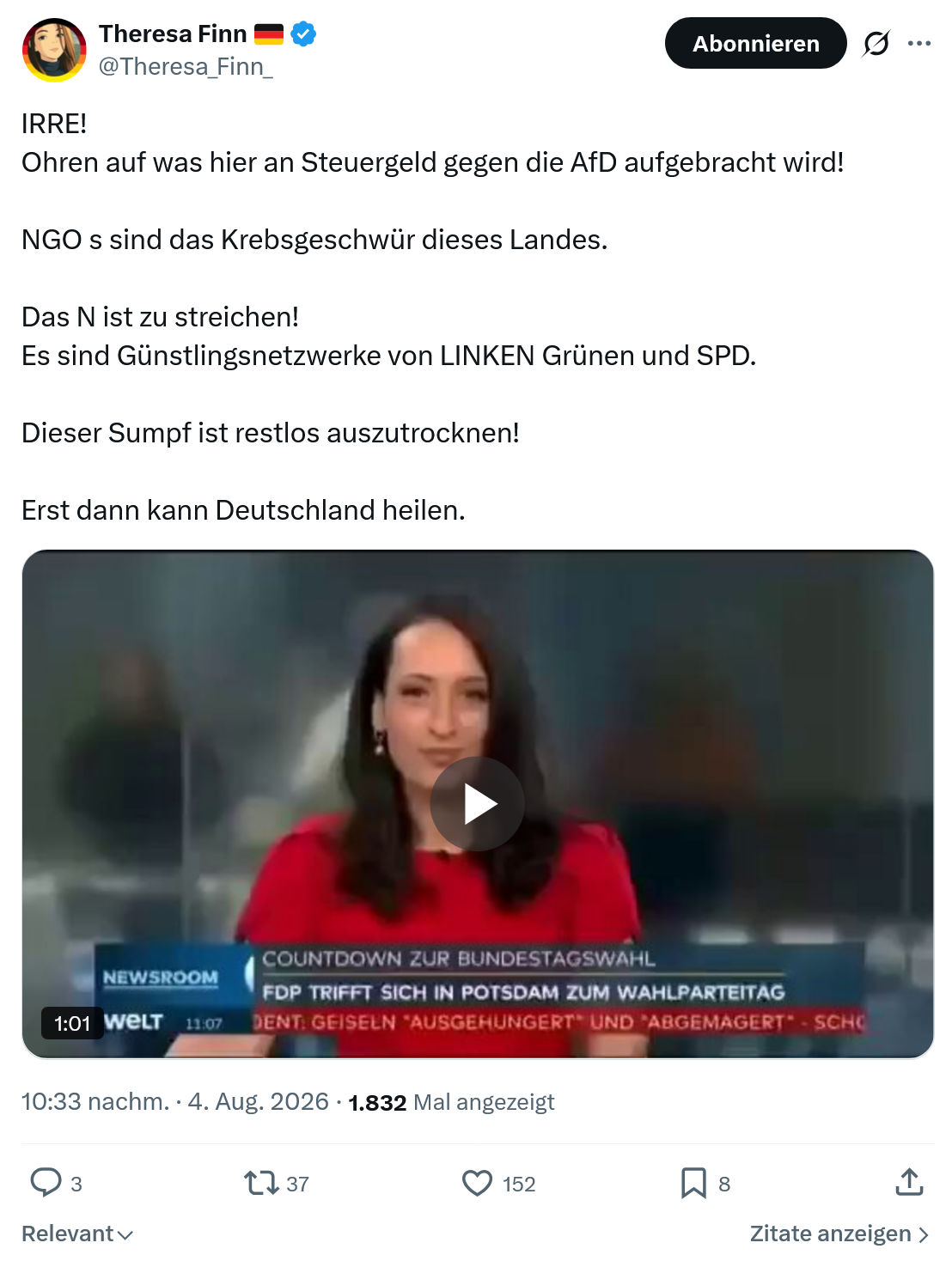 Theresa Finn: IRRE...