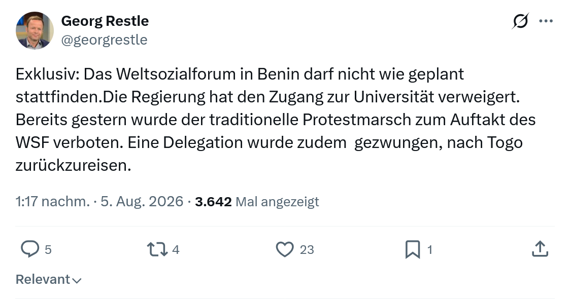Georg Restle: Exklusiv...