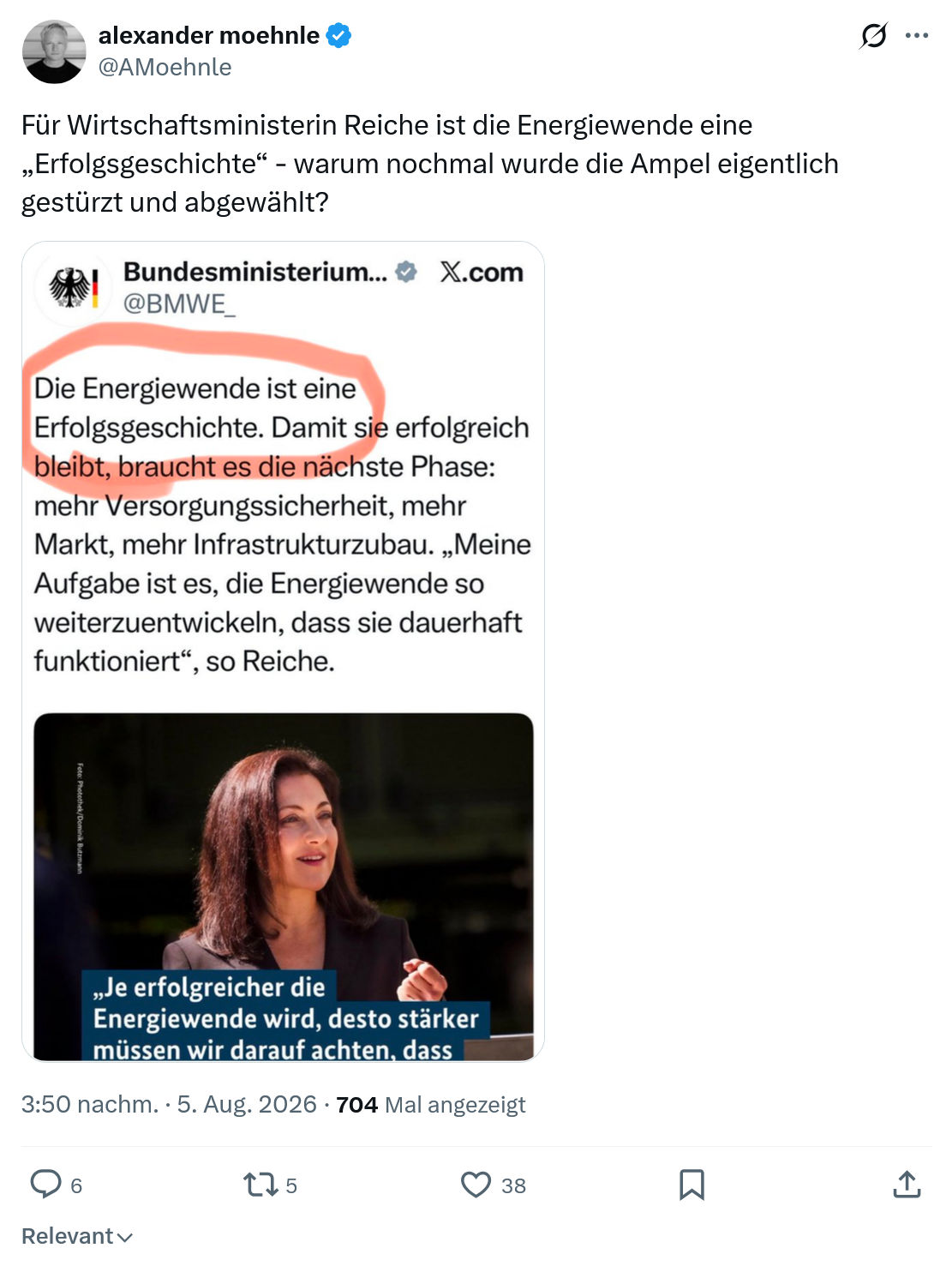 Alexander Moehnle: Für Wirtschaftsministerin...