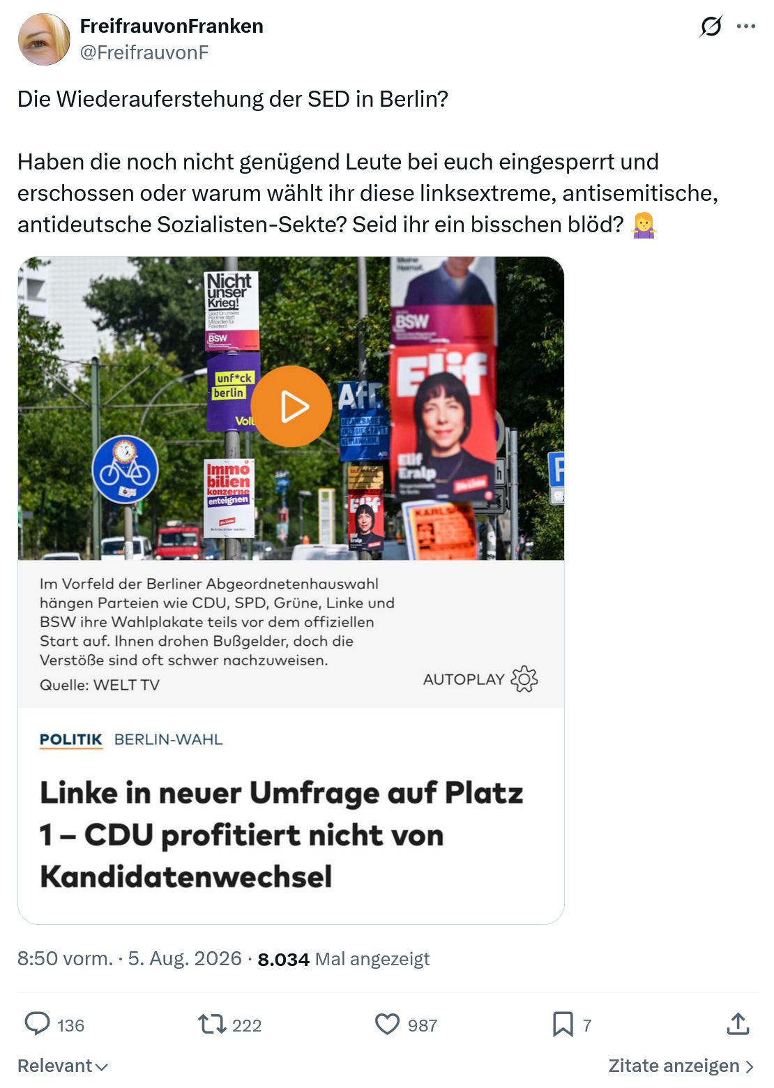 FreifrauvonFranken: Die Wiederauferstehung...