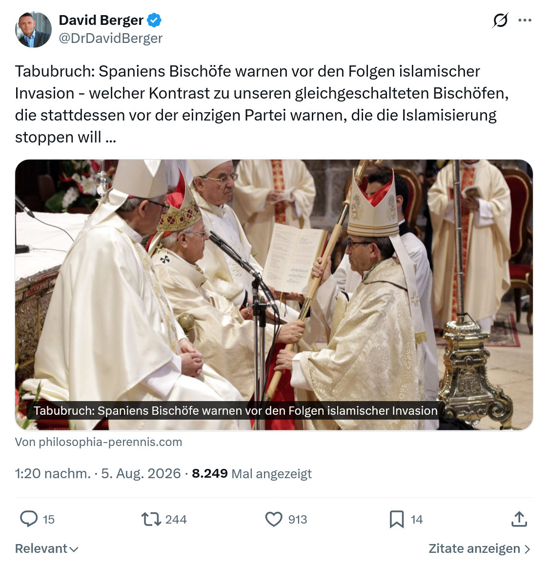 David Berger: Tabubruch...