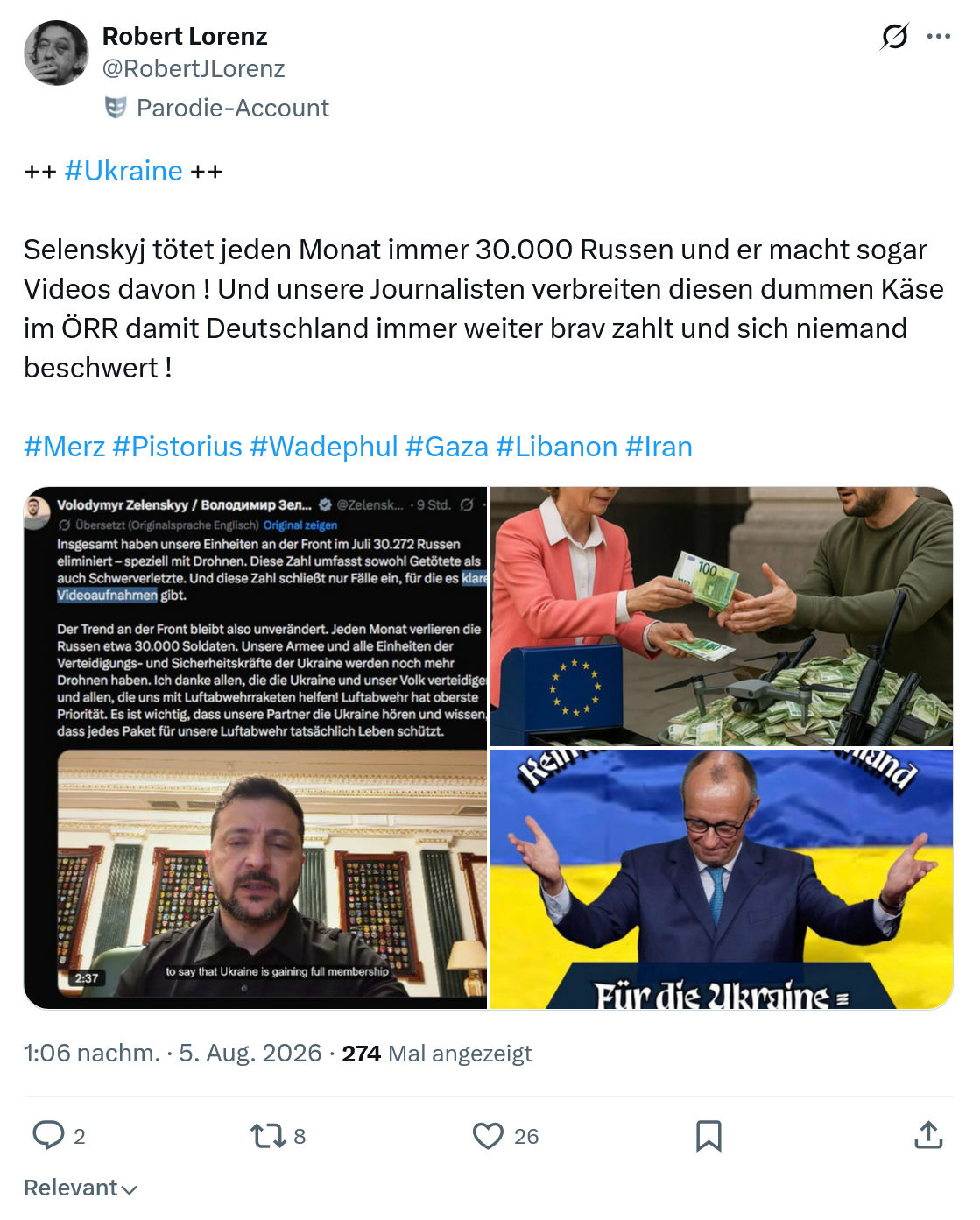 Robert Lorenz: #Ukraine...