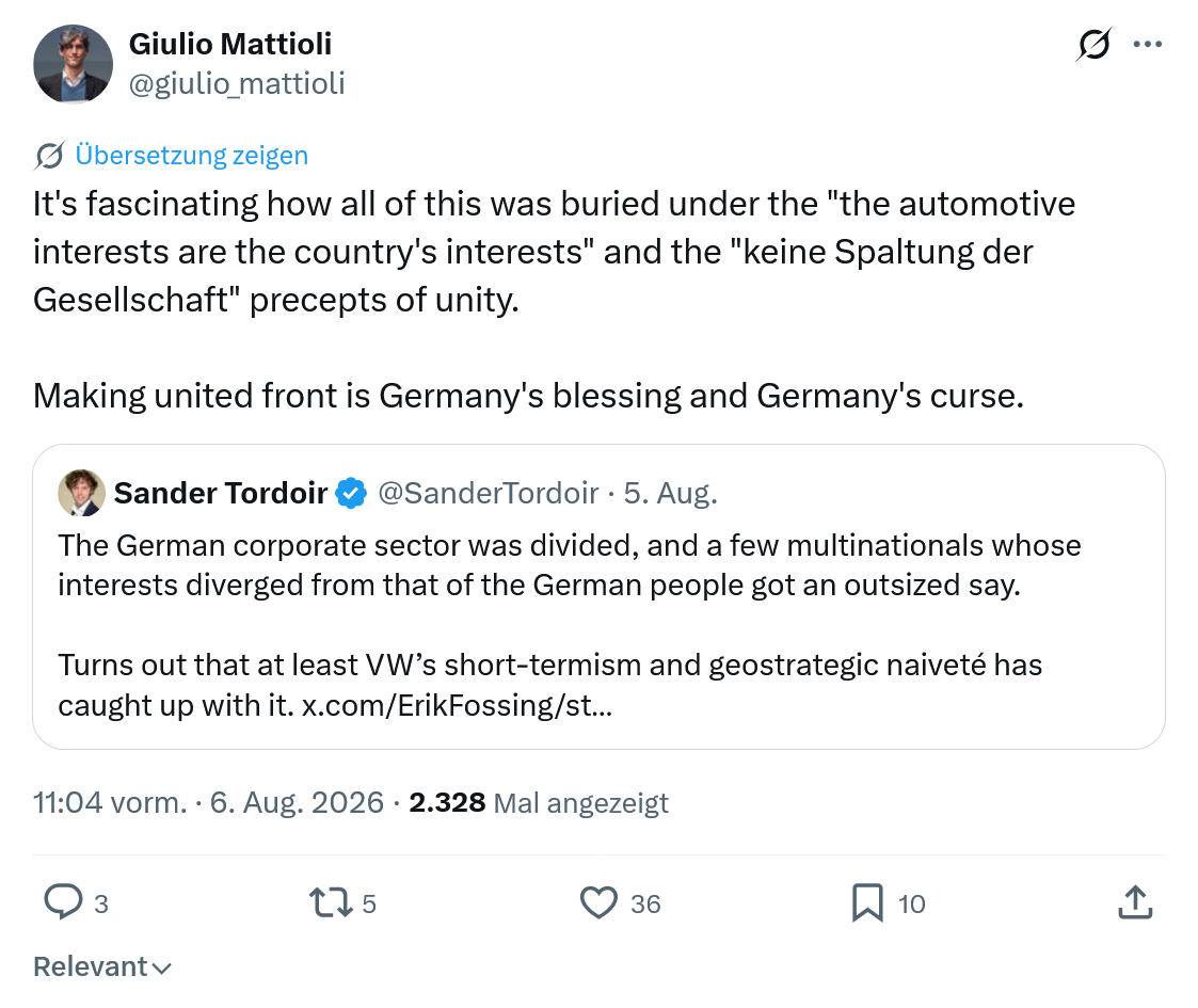 Giulio Mattioli: It's fascinating how...