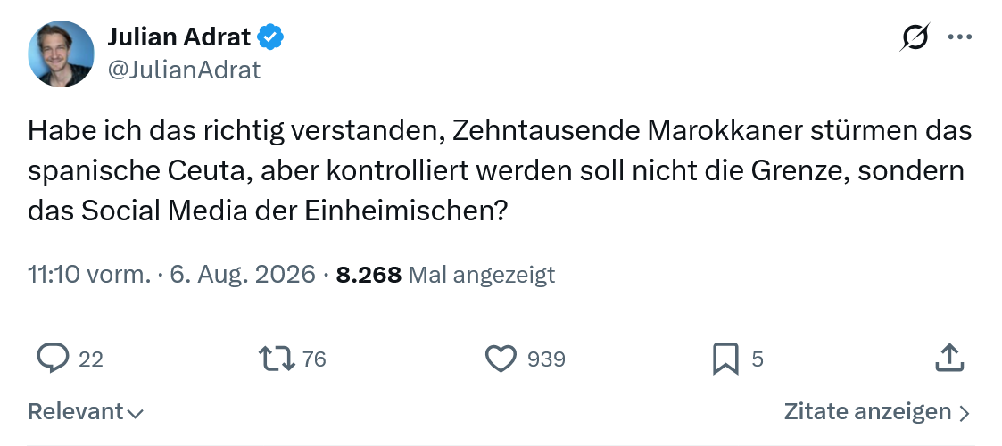 Julian Adrat: Habe ich das richtig verstanden...