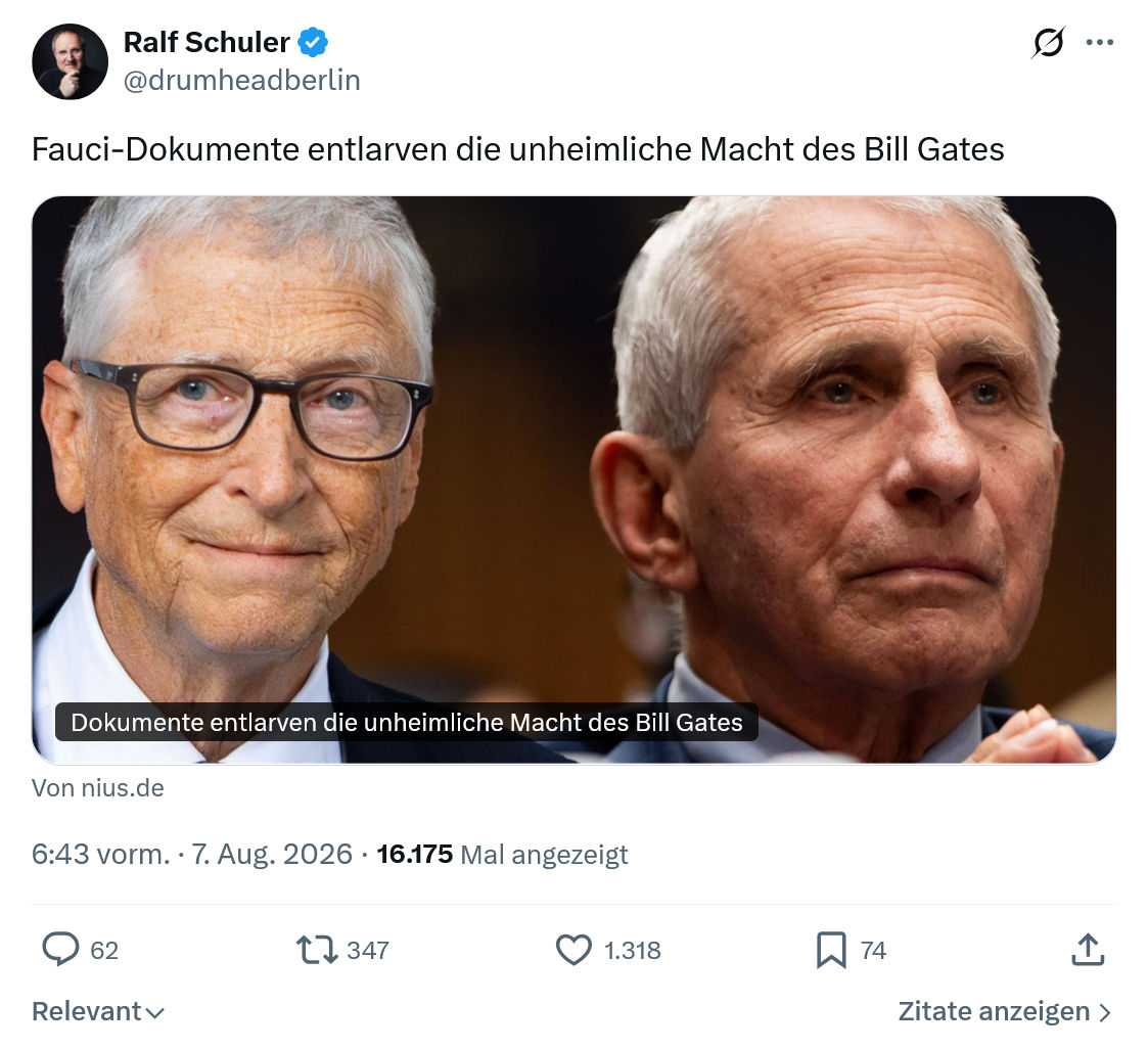 Ralf Schuler: Fauci-Dokumente...