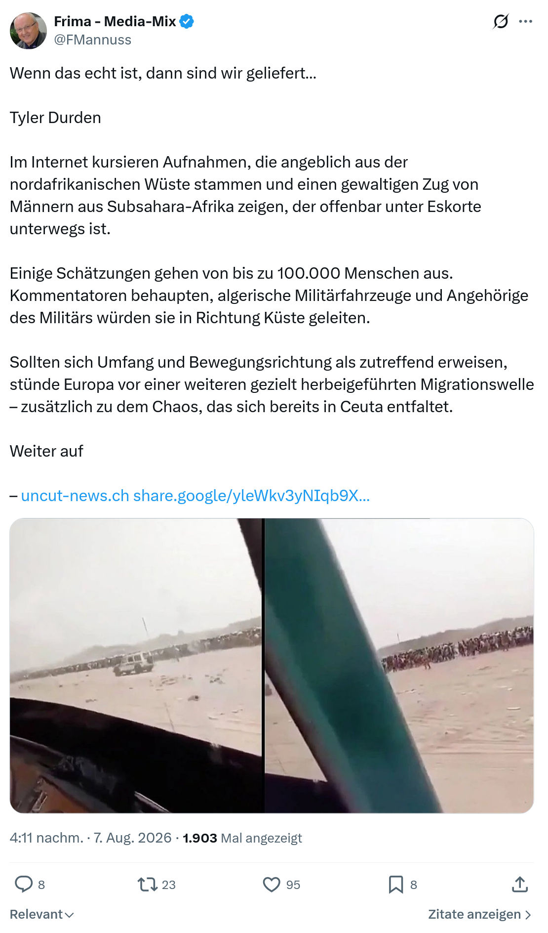 Friedrich Mannus: Wenn das echt ist...