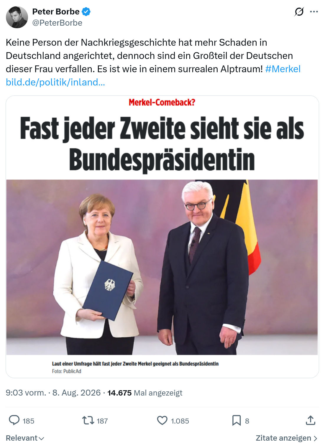 Peter Borbe: Keine Person der Nachkriegsgeschichte...