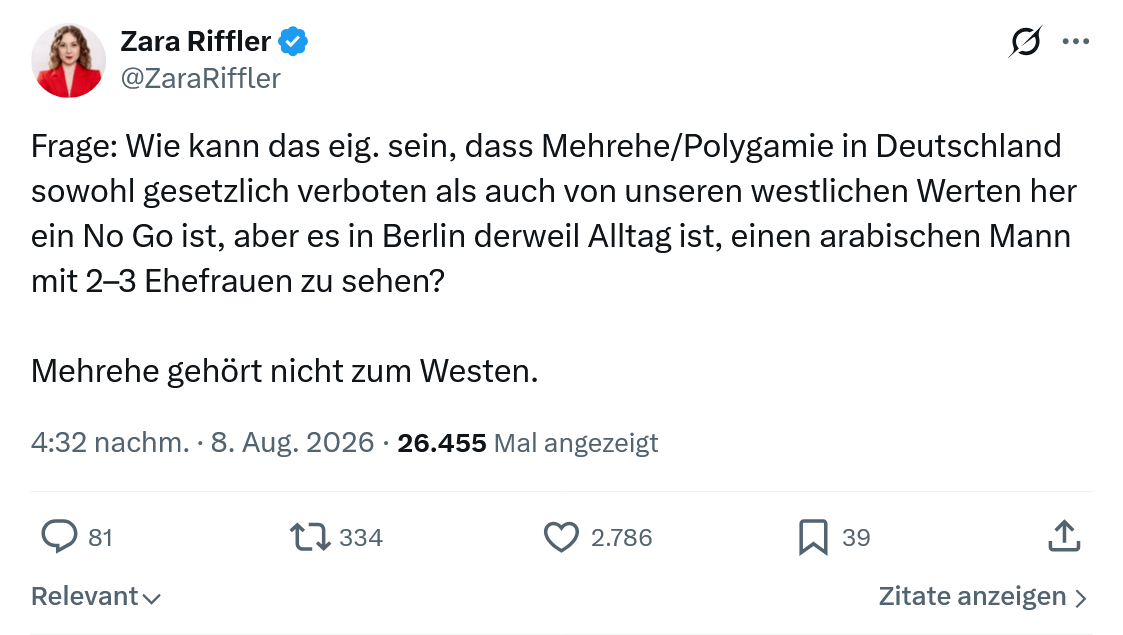 Zara Riffler: Frage...