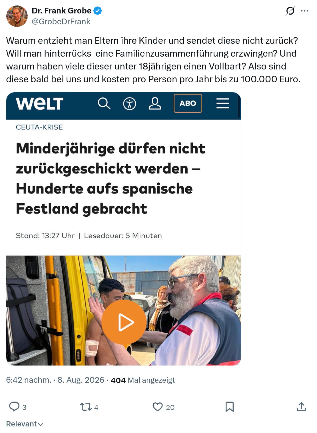Frank Grobe: Warum entzieht man Eltern...