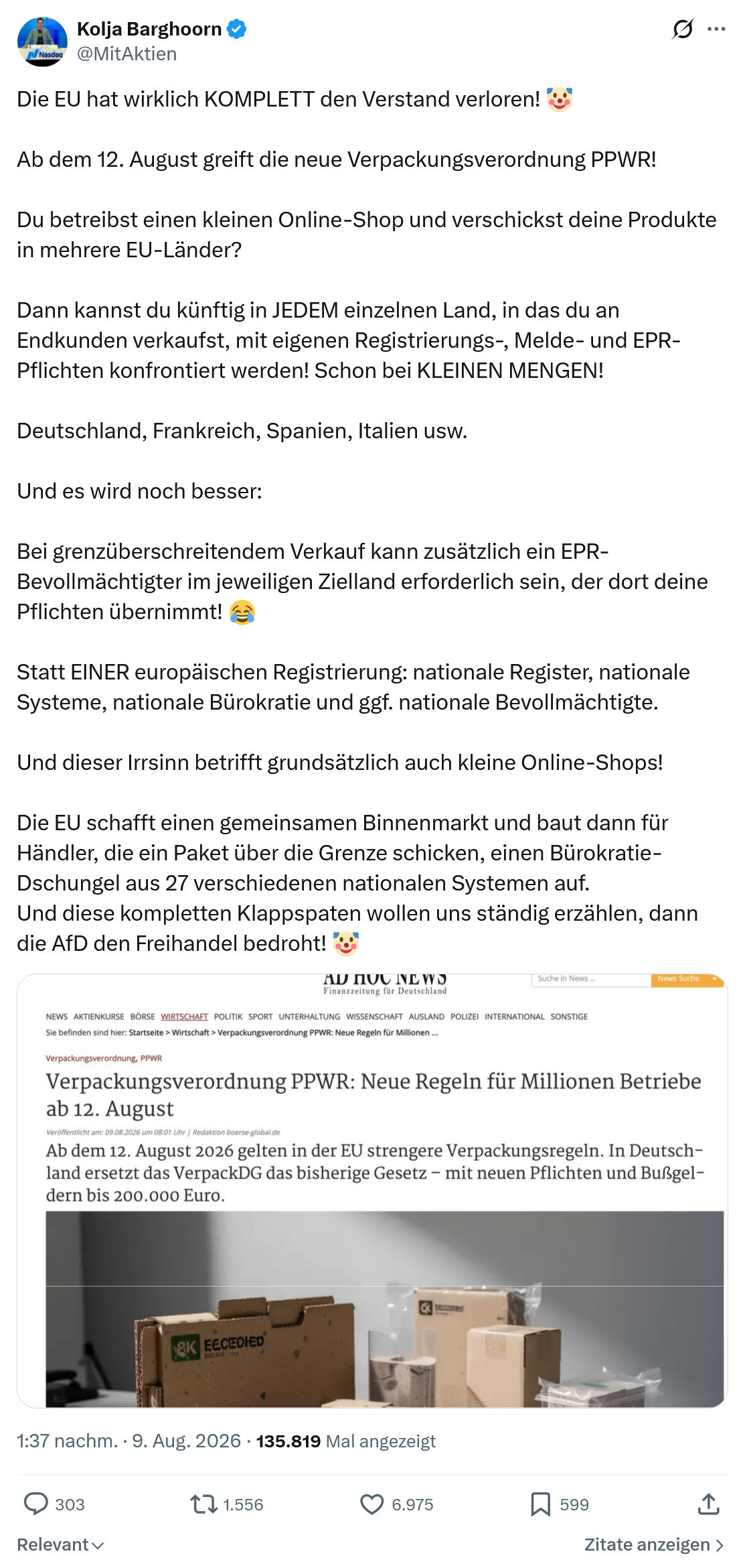 Kolja Barghoorn: Die EU hat wirklich...