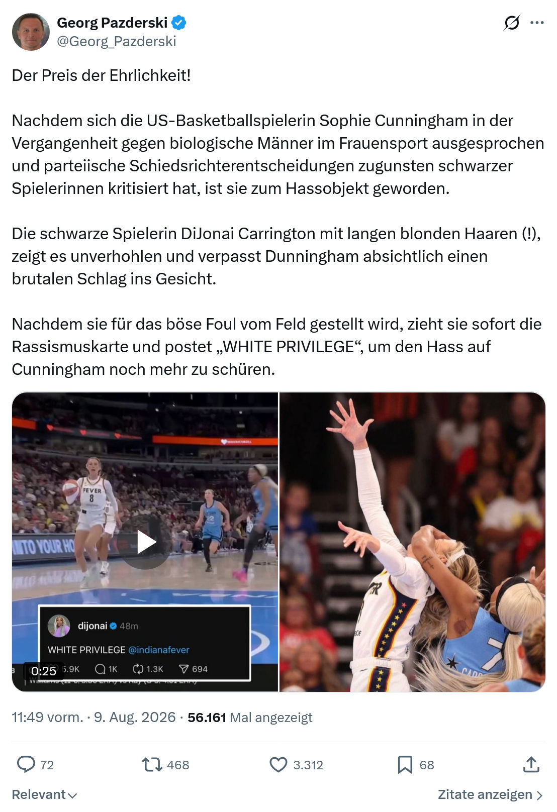 Georg Pazderski: Der Preis der Ehrlichkeit...