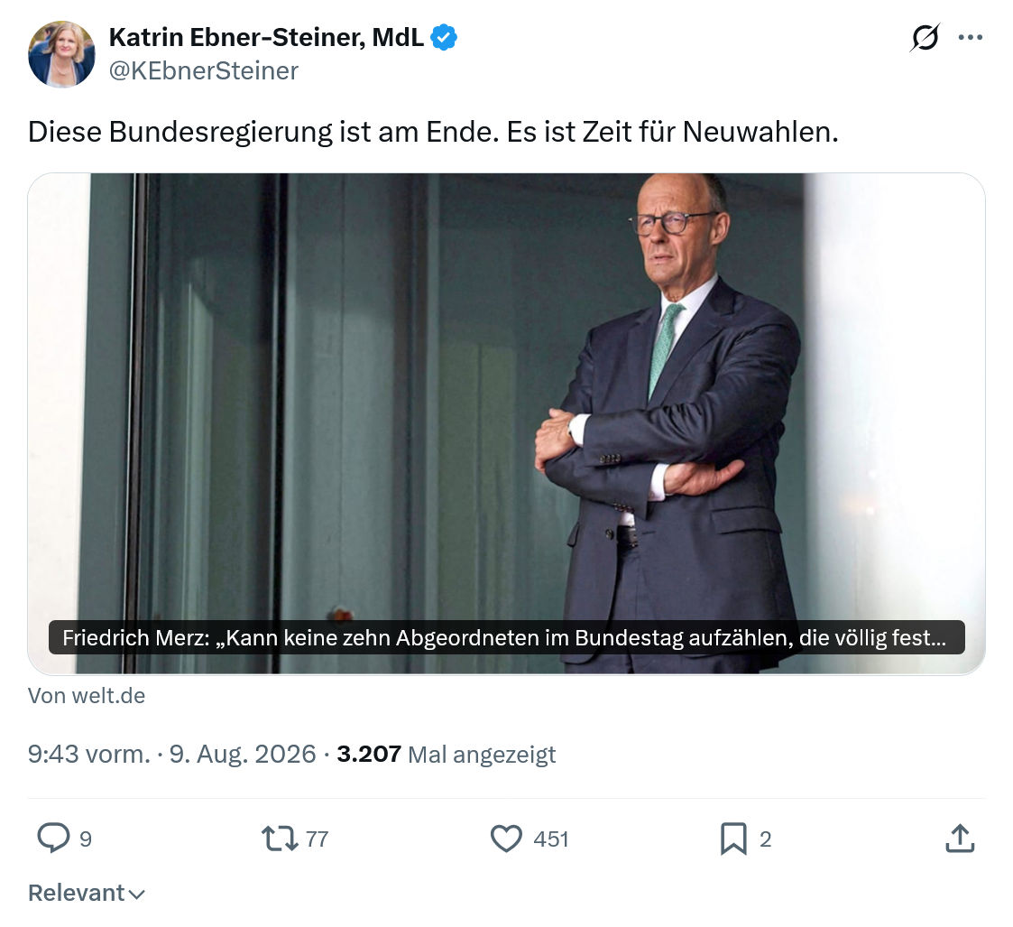 Katrin Ebner-Steiner: Diese Bundesregierung...
