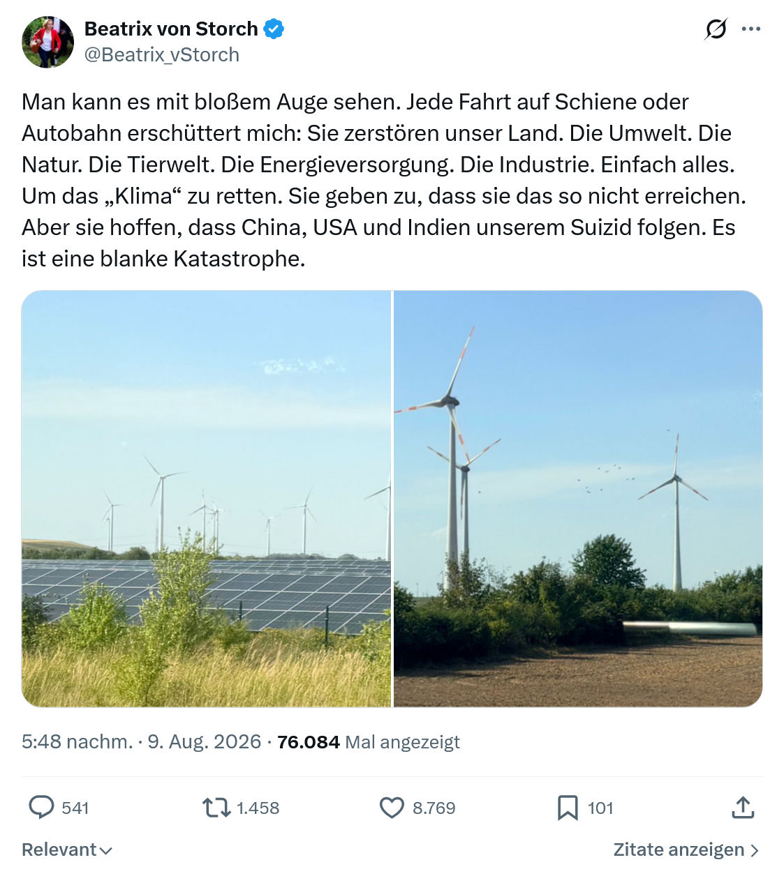 Beatrix von Storch: Man kann es mit bloßem...