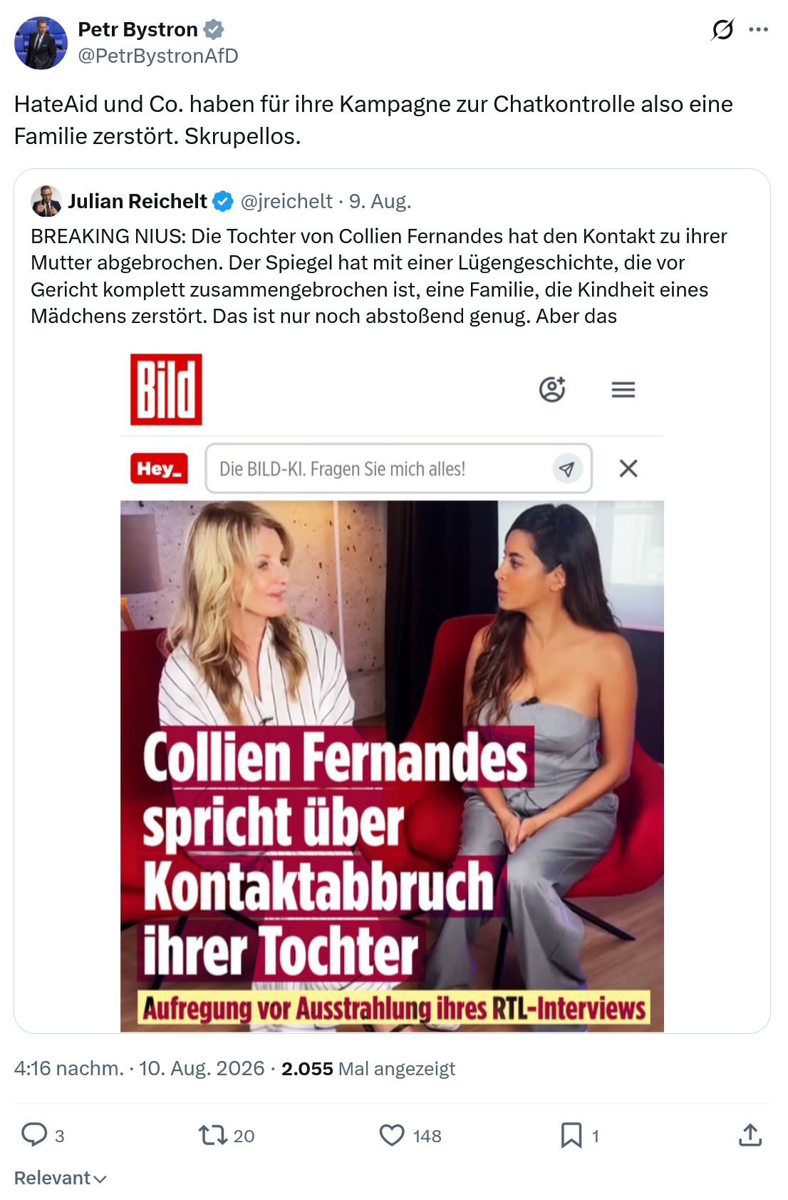 Petr Bystron: HateAid und Co. haben...
