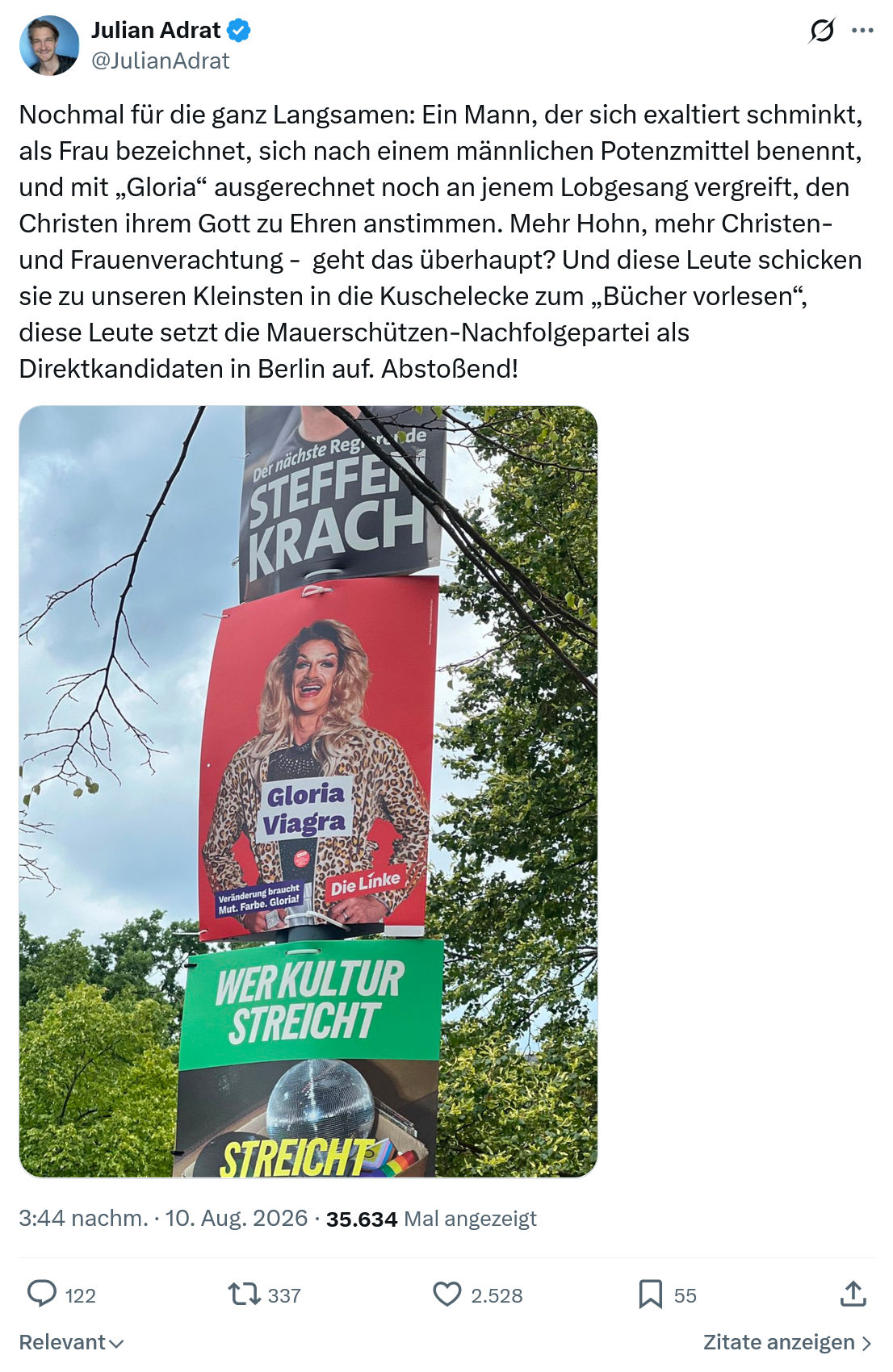 Julian Adrat: Nochmal für die ganz Langsamen...