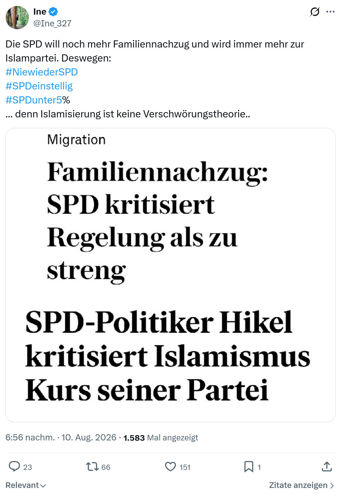 Ine: Die SPD will noch mehr...