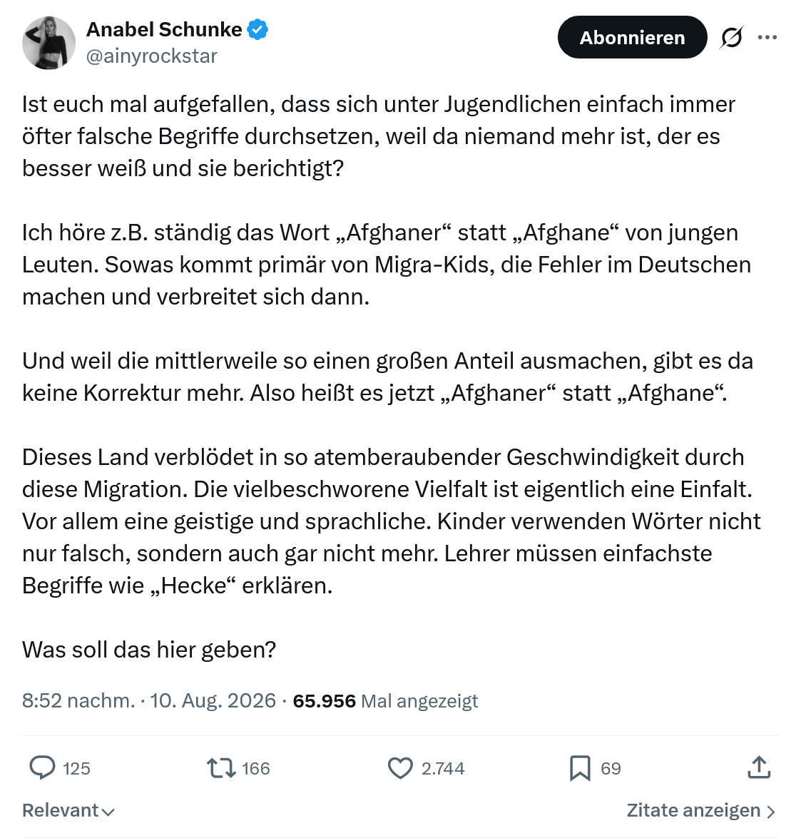 Anabel Schunke: Ist euch mal aufgefallen...