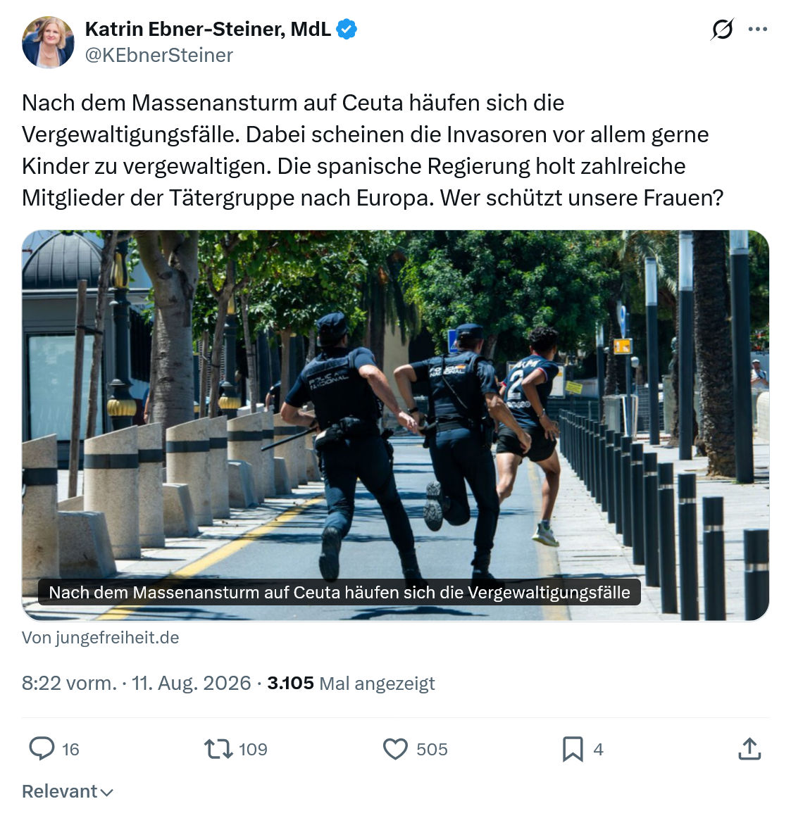 Katrin Ebner-Steiner: Nach dem Massenansturm...