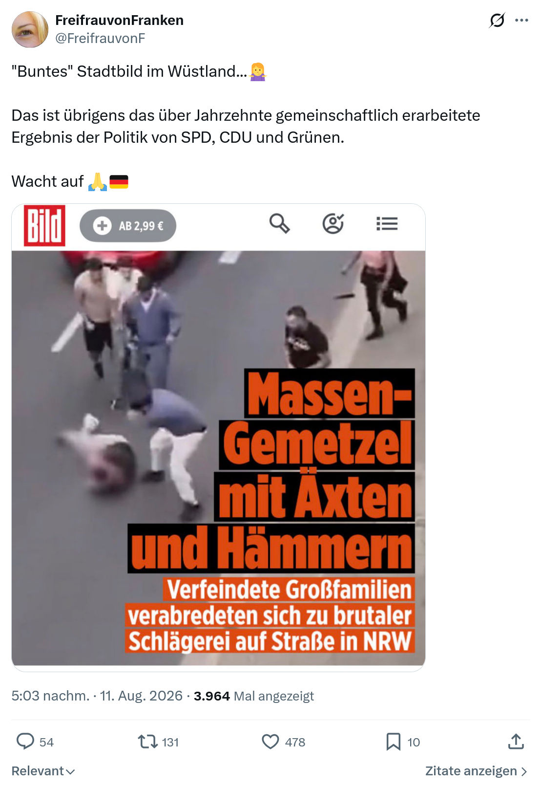 FreifrauvonFranken: "Buntes" Stadtbild im Wüstland...