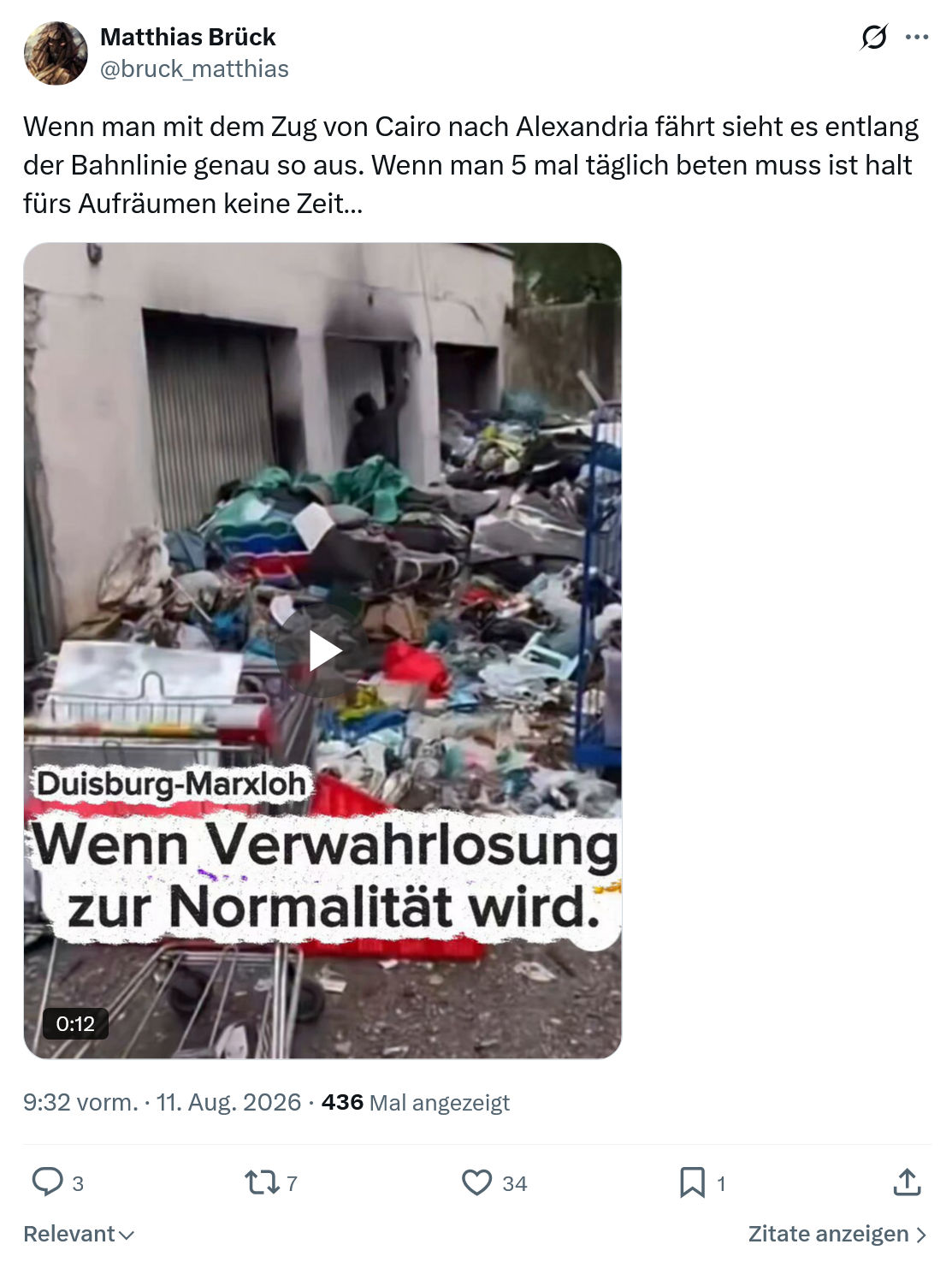 Matthias Brück: Wenn man mit dem Zug...