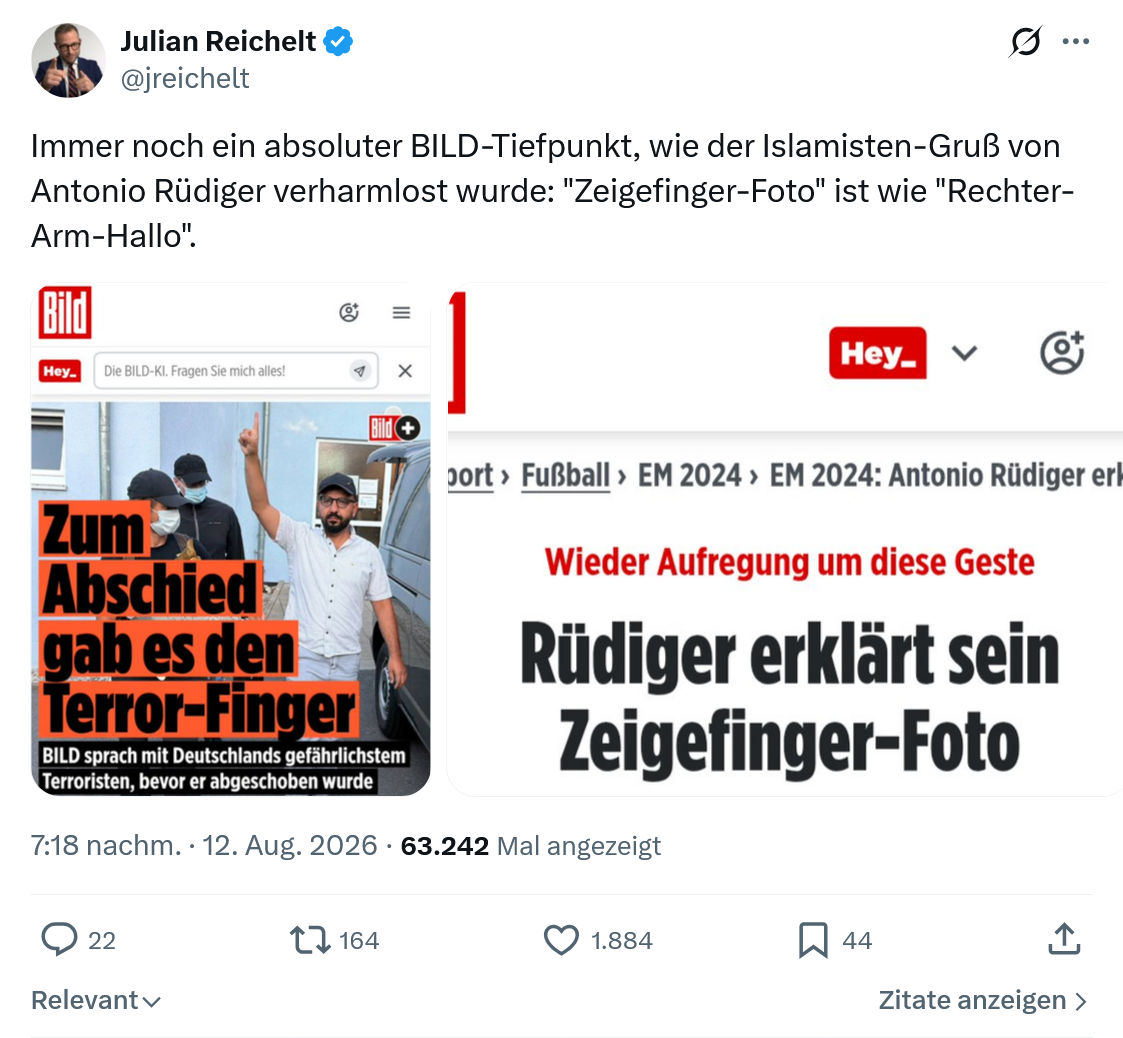 Julian Reichelt: Immer noch ein absoluter...
