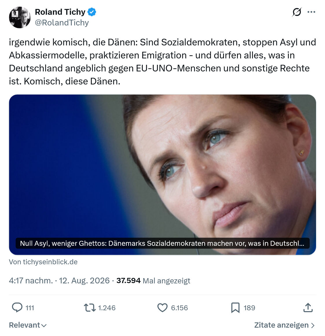 Roland Tichy: irgendwie komisch...