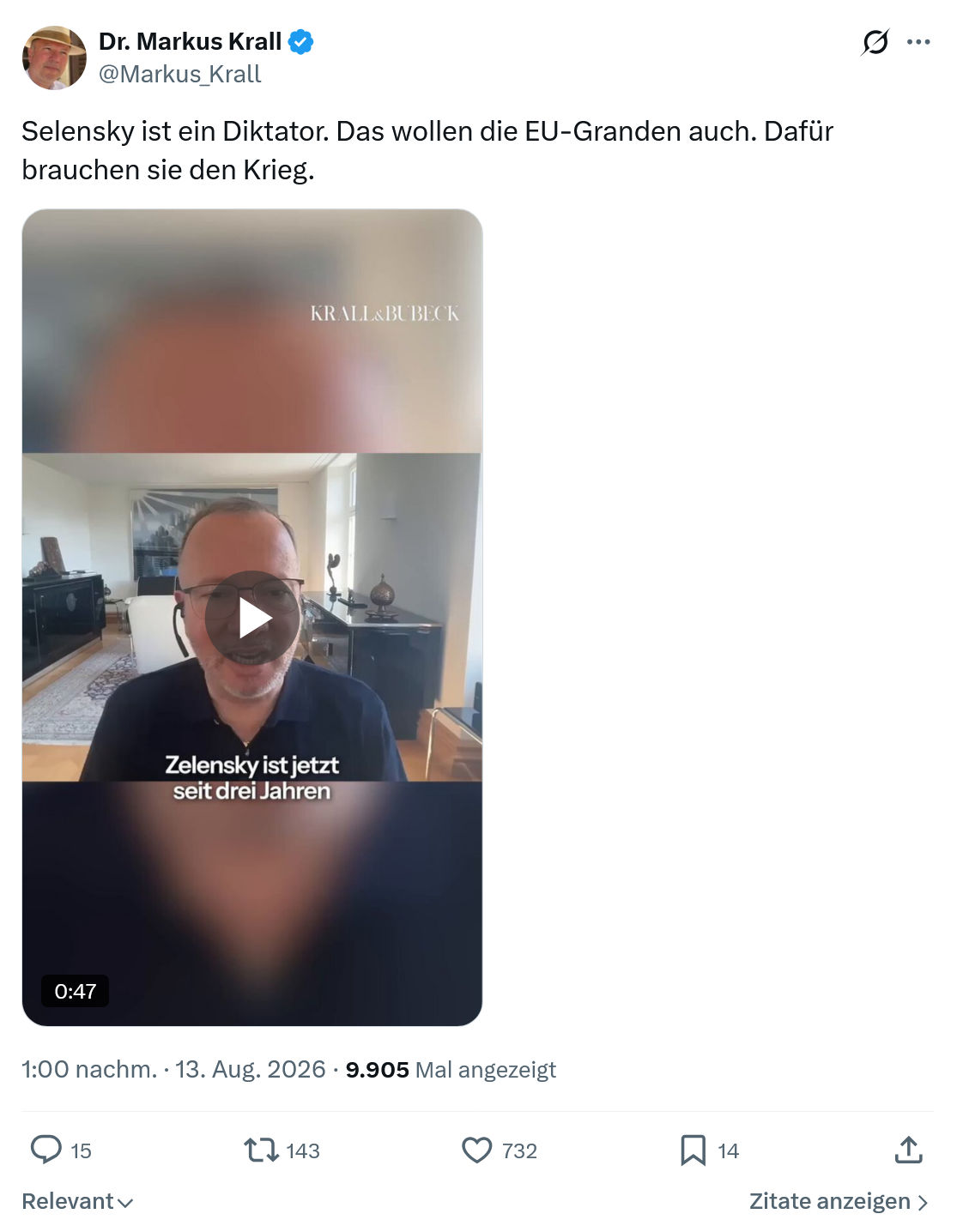Markus Krall: Selensky ist ein Diktator...