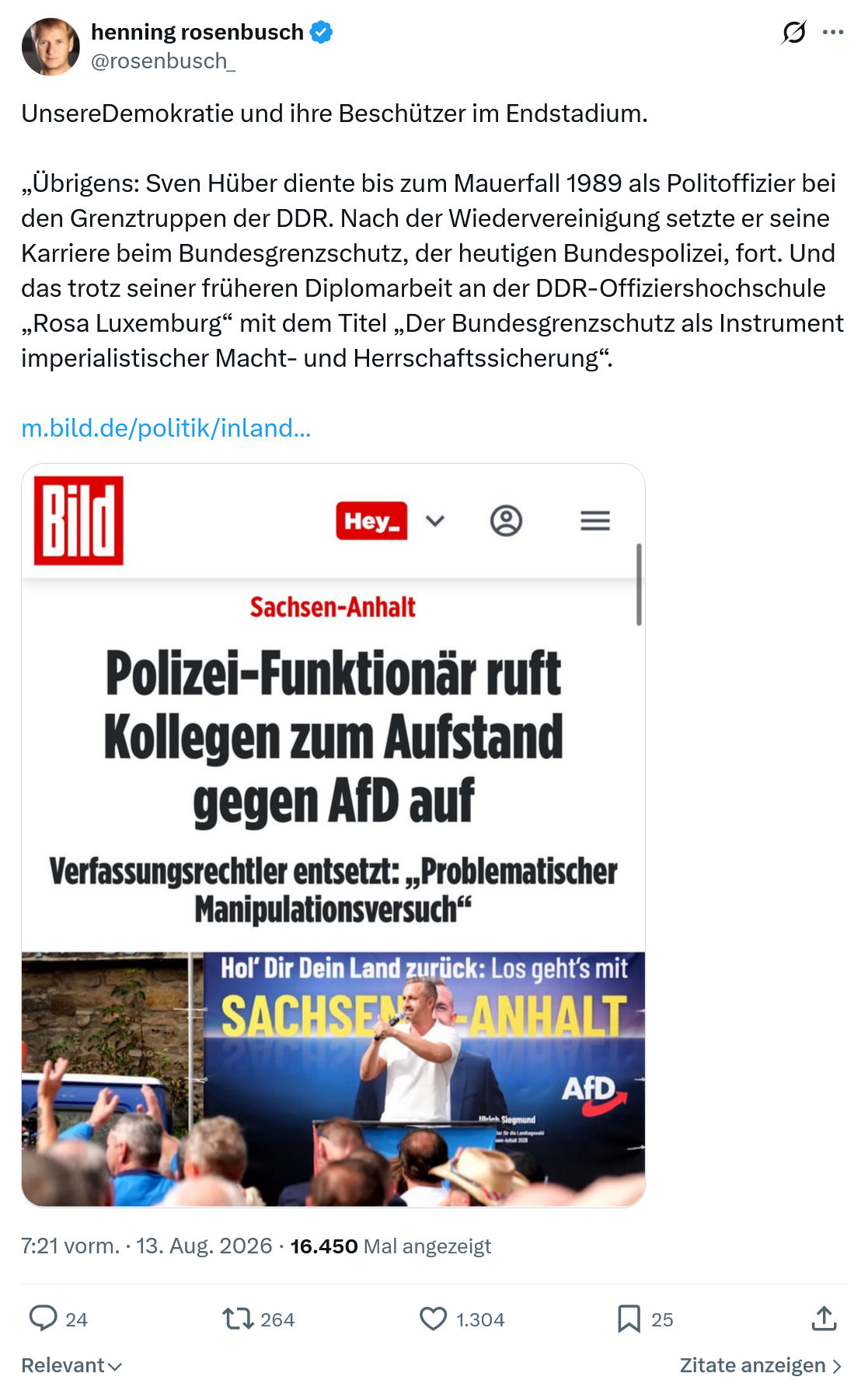 henning rosenbusch: UnsereDemokratie und ihre Beschützer...