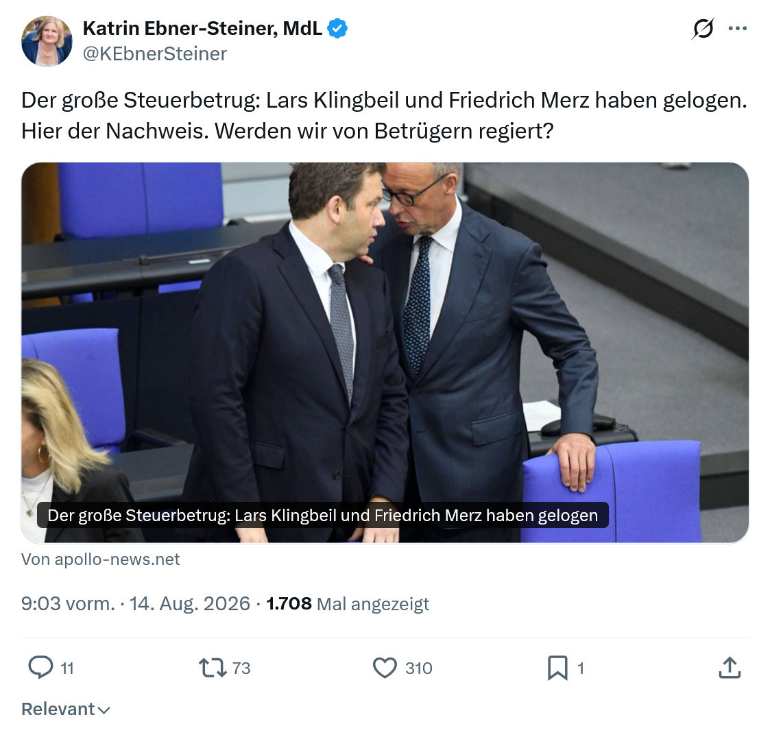 Katrin Ebner-Steiner: Der große Steuerbetrug...
