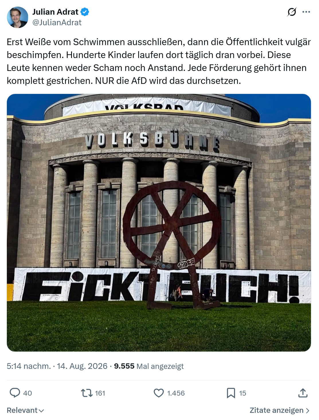 Julian Adrat: Erst Weiße vom Schwimmen...