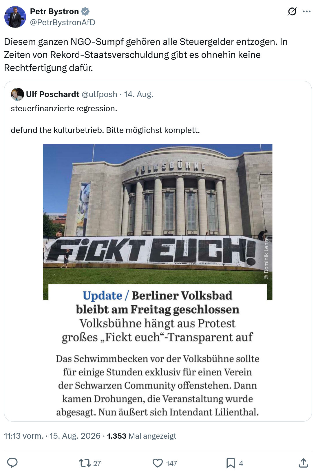 Petr Bystron: Diesem ganzen NGO-Sumpf...