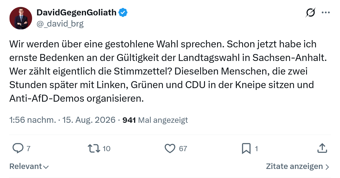 David Gegen Goliath: Wir werden über eine gestohlene...