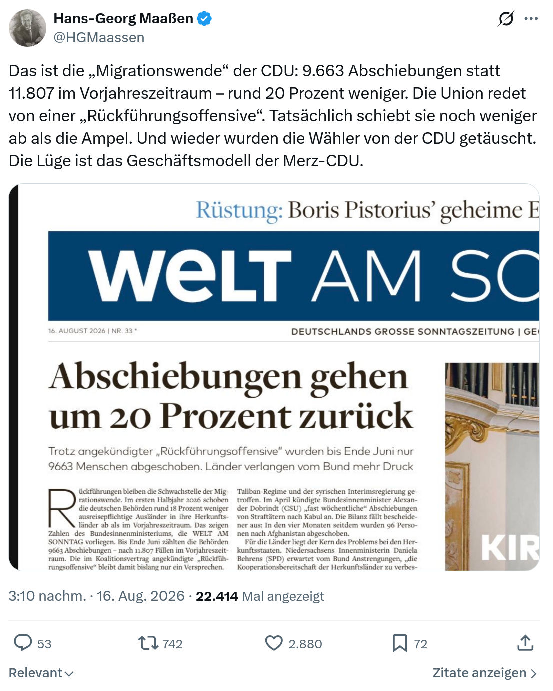 Hans-Georg Maaßen: Das ist die „Migrationswende“...