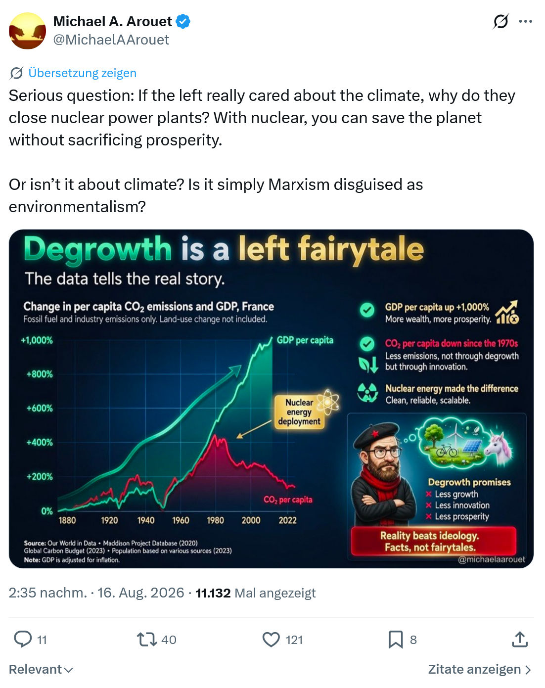 Michael A. Arouet: Serious question...