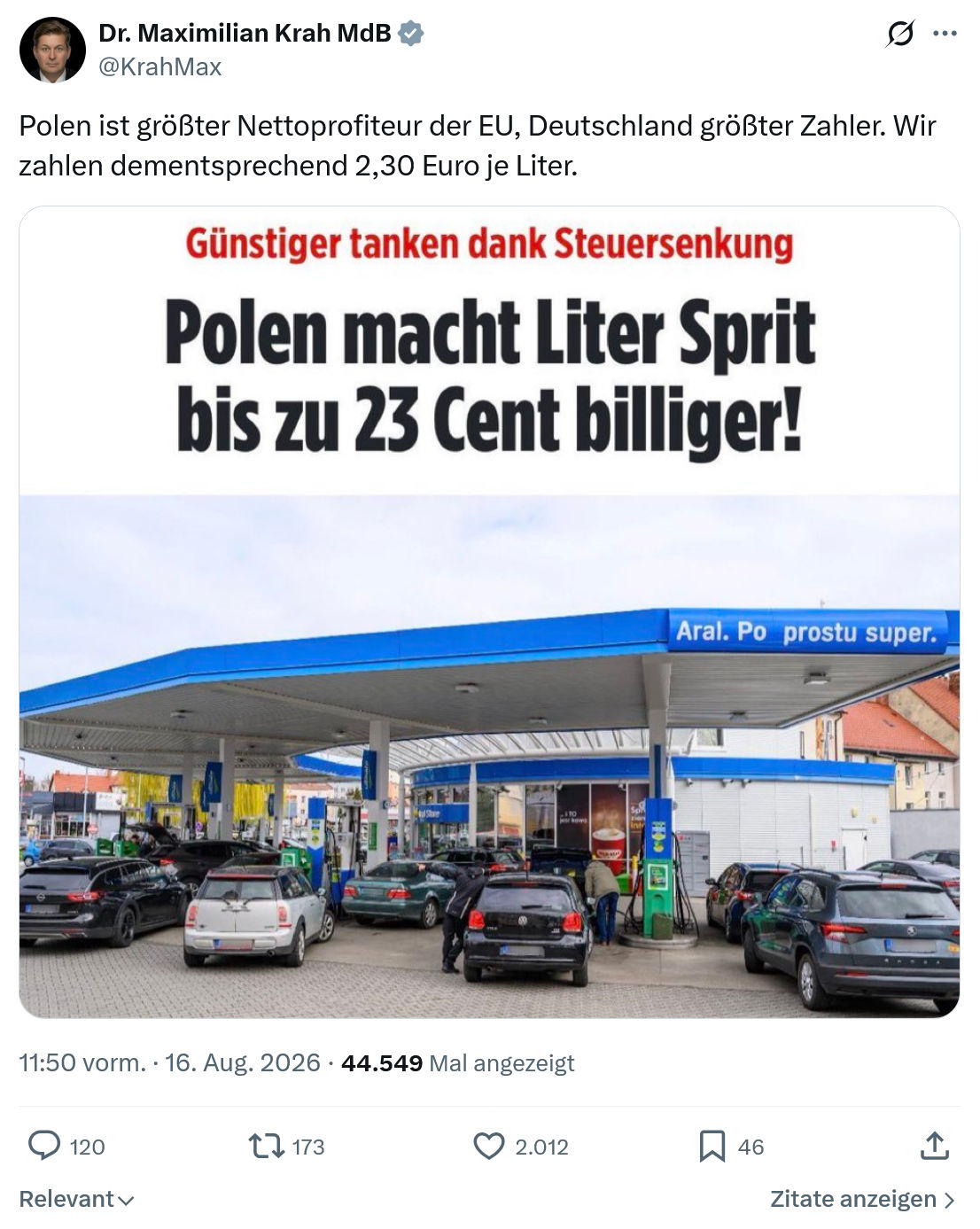 Maximilian Krah: Polen ist größter Nettoprofiteur...