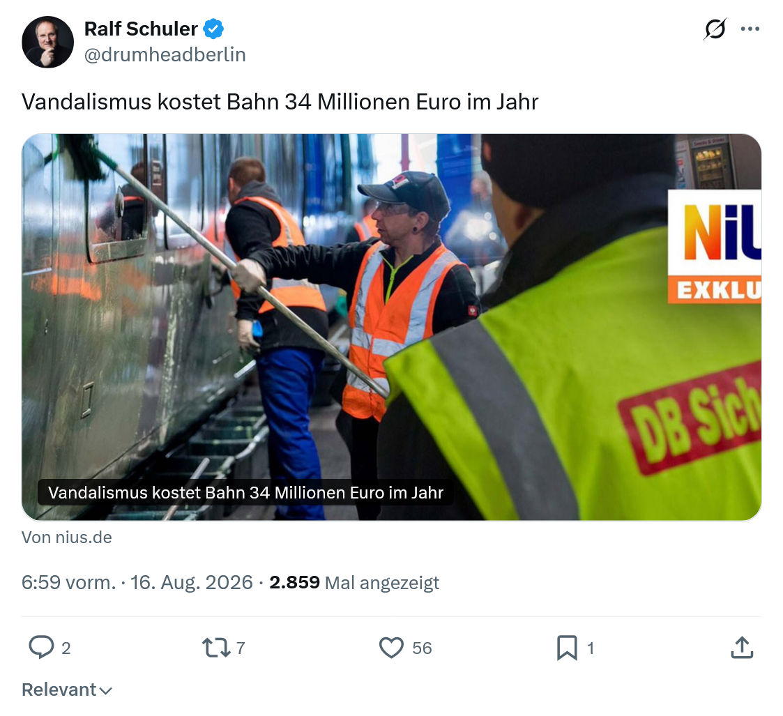 Ralf Schuler: Vandalismus...