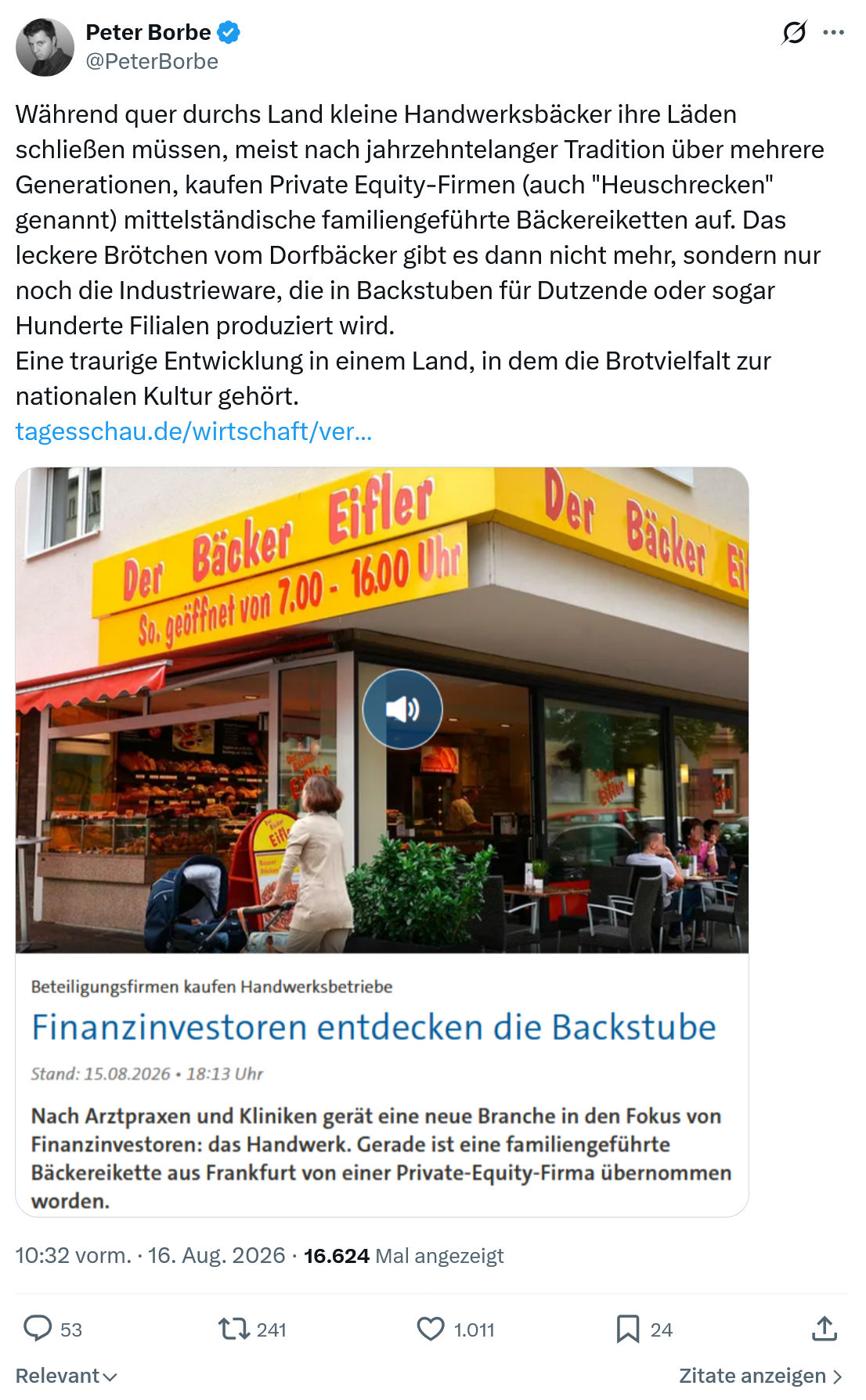 Peter Borbe: Während quer durchs Land...