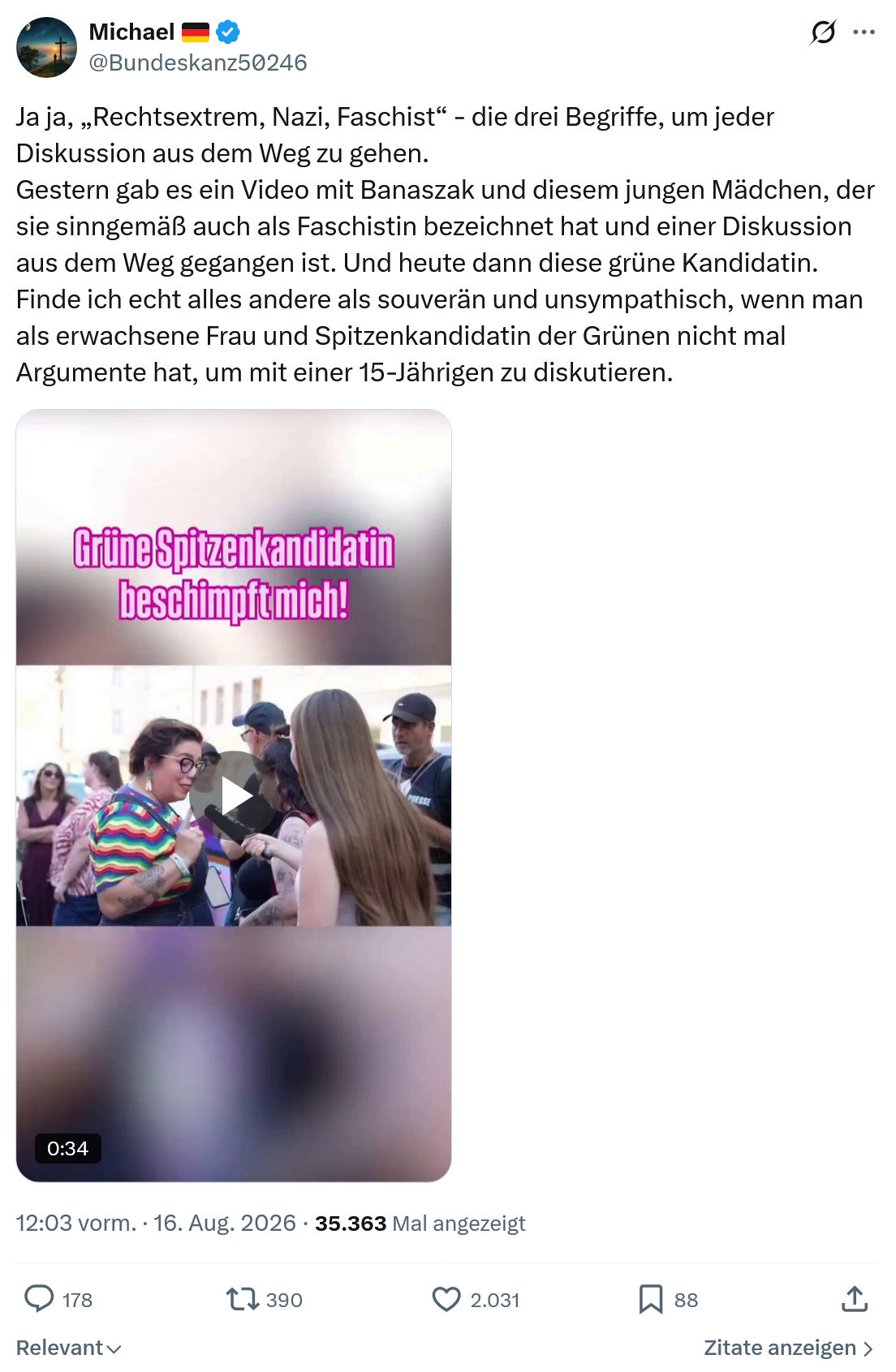 Michael: Ja ja, „Rechtsextrem, Nazi, Faschist“...