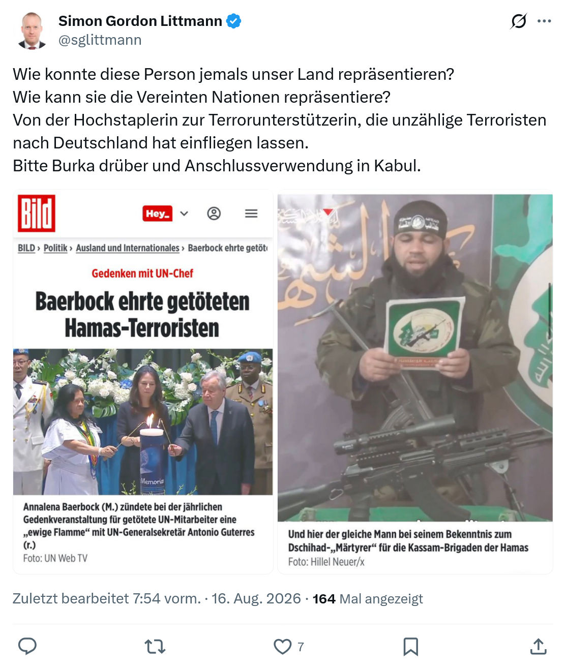 Simon Gordon Littmann: Wie konnte diese Person...